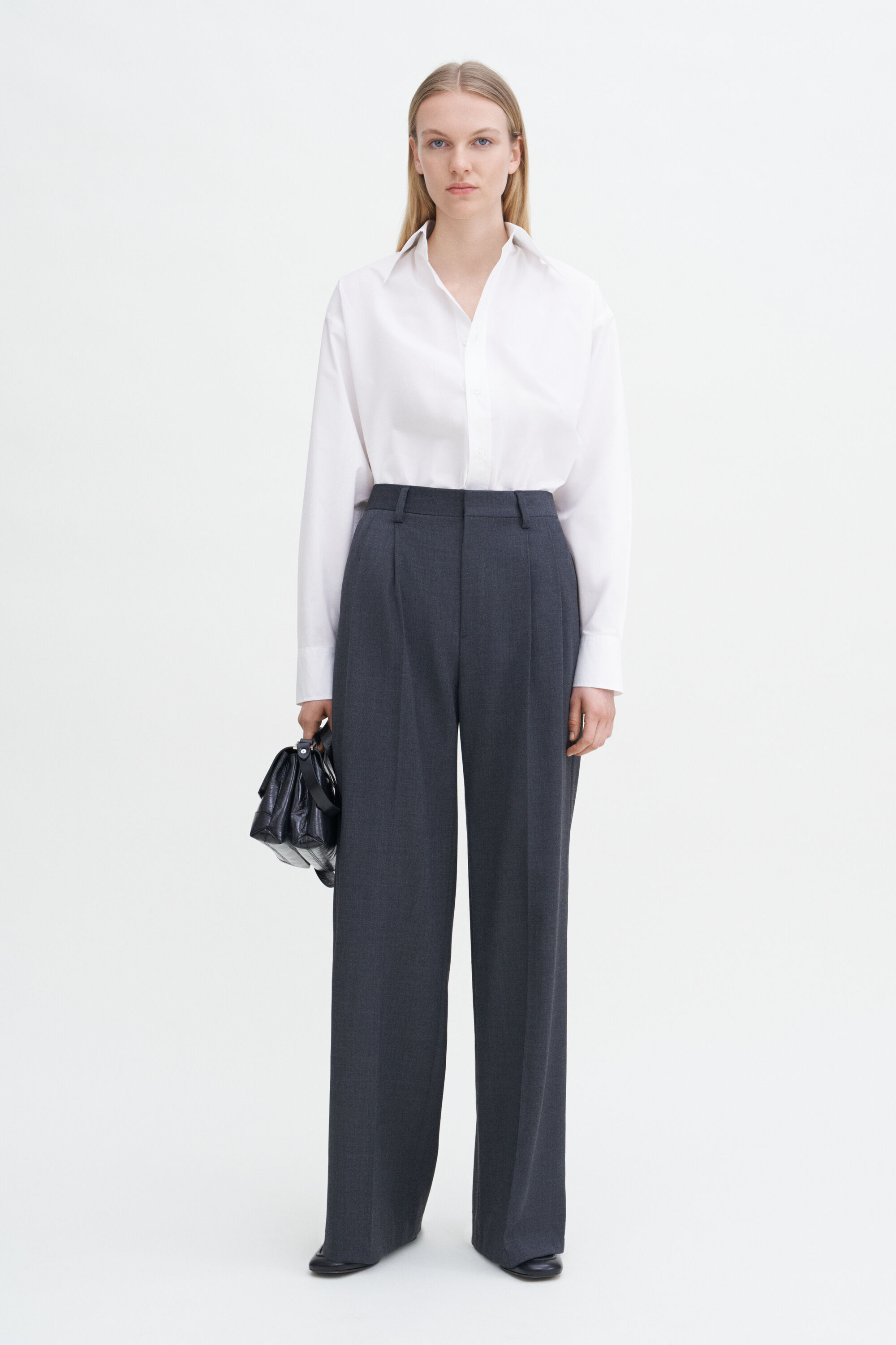 パンツ FILIPPA K FW24 DARCEY WOOL TROUSERS (29582 095 1433 BLACK) Darcey Wool Trousers - Black | Filippa K