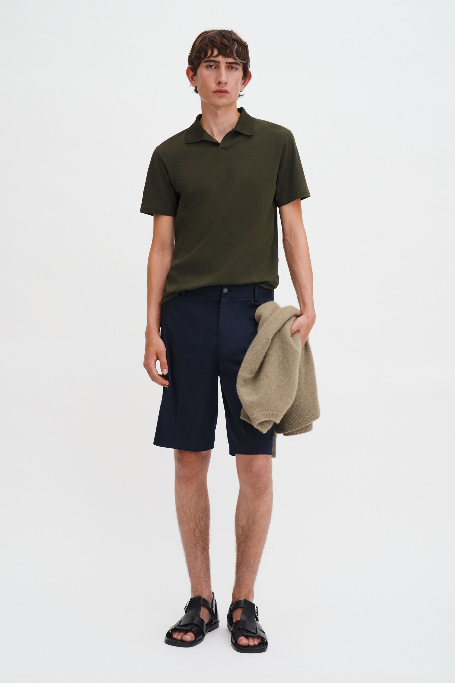 Stretch Cotton Polo T-Shirt