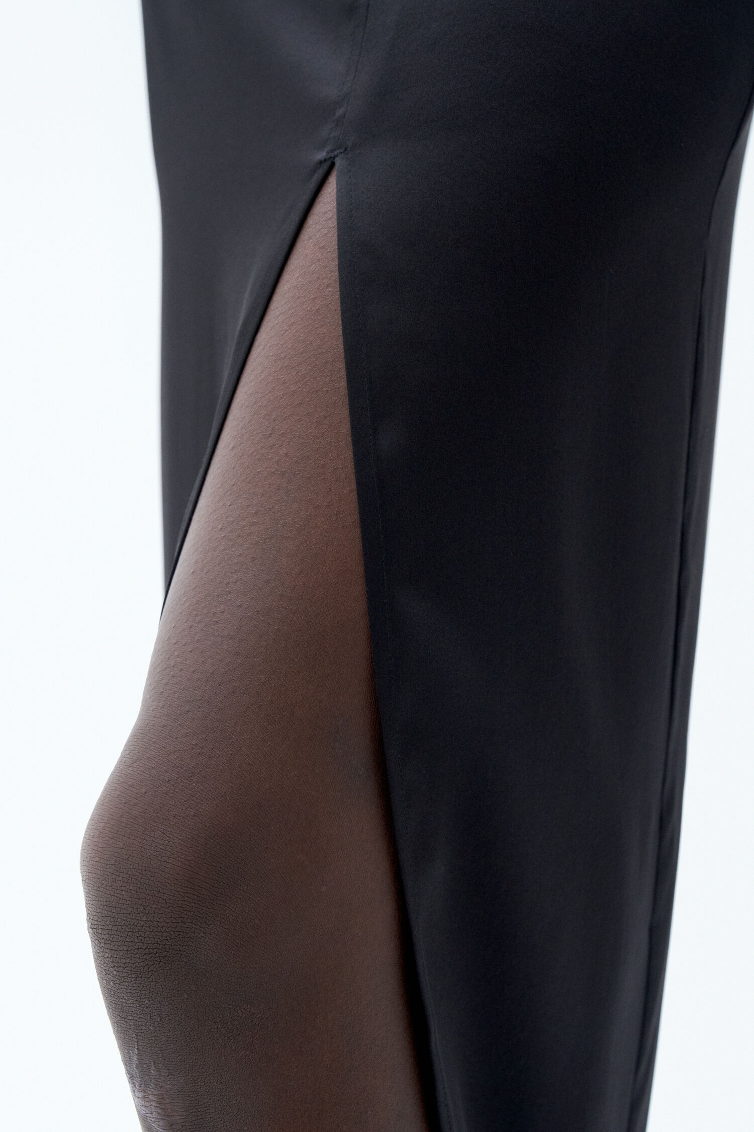 Silk Pencil Skirt