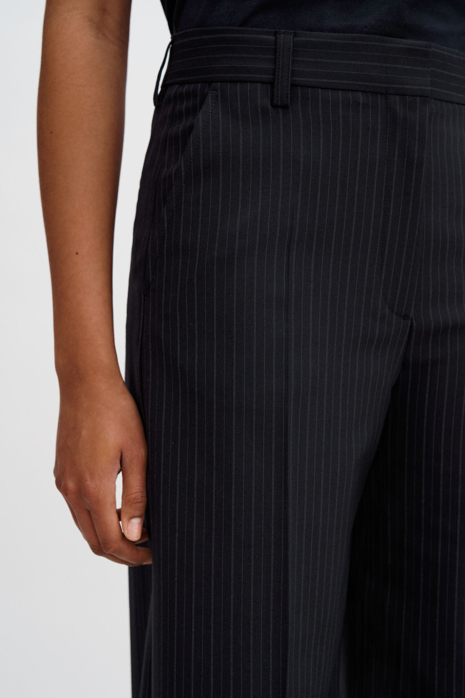 Harlow Pinstripe Trousers