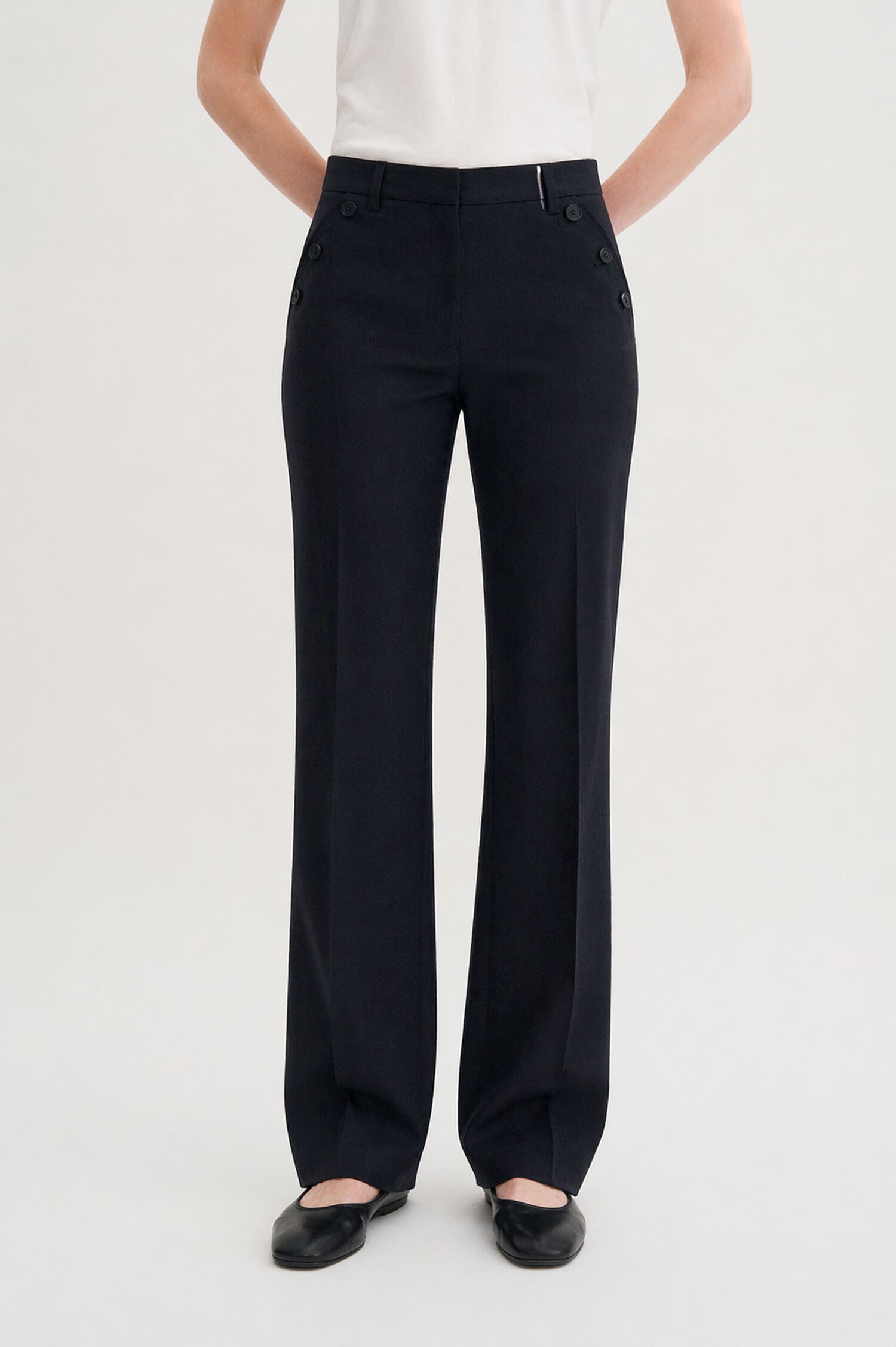 Straight Tailored Trousers