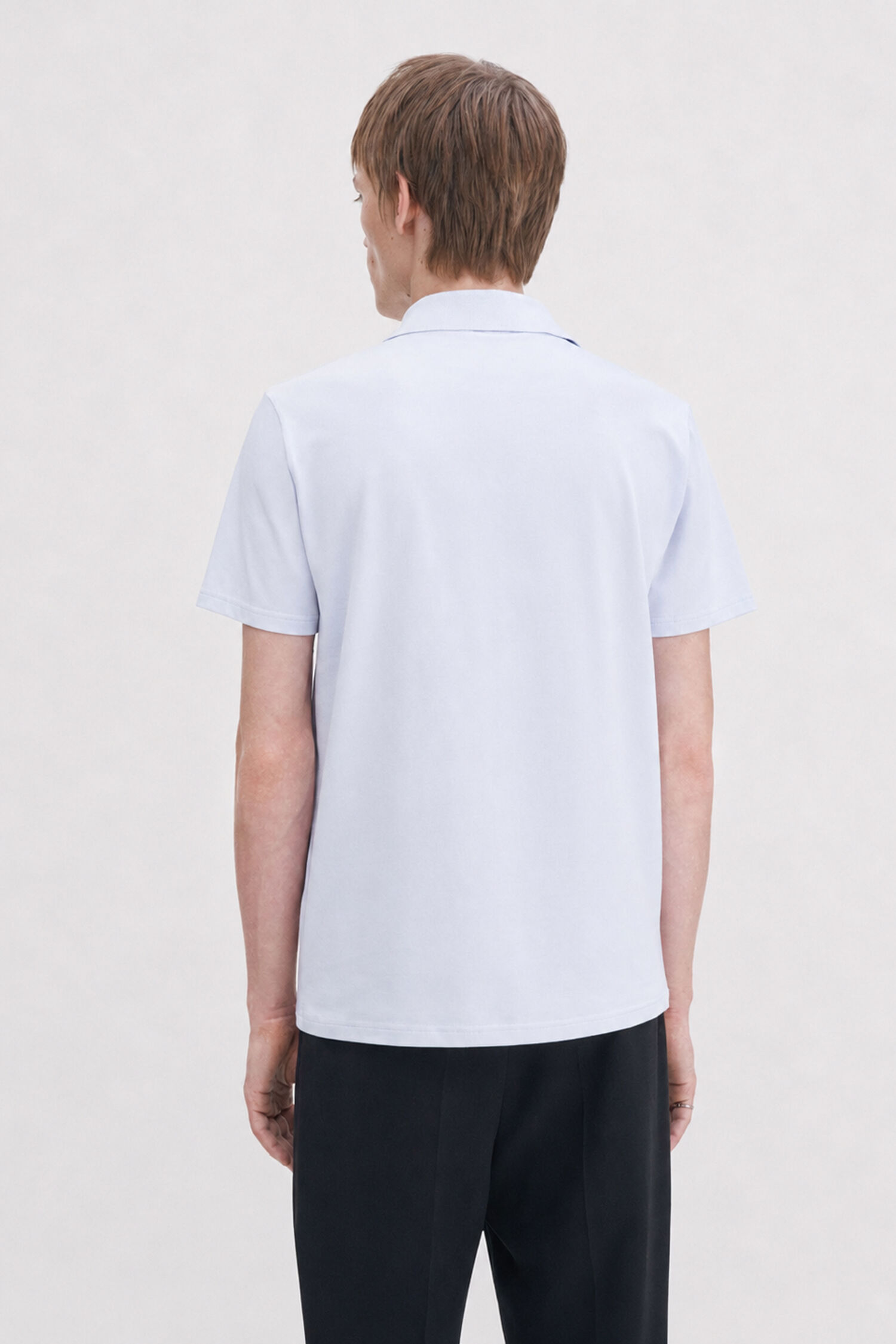 Stretch Cotton Polo T-Shirt