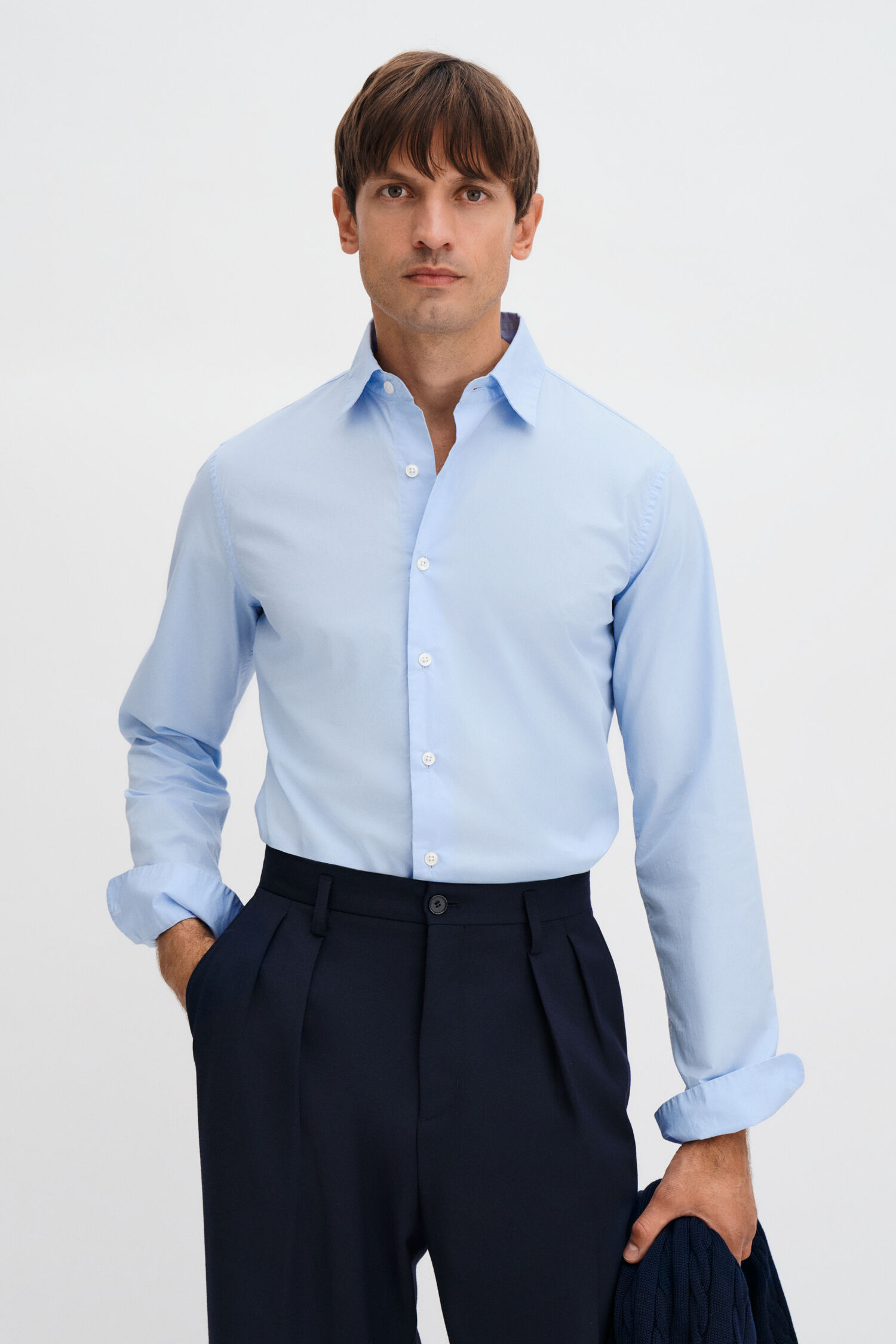 Slim Washed Cotton Shirt