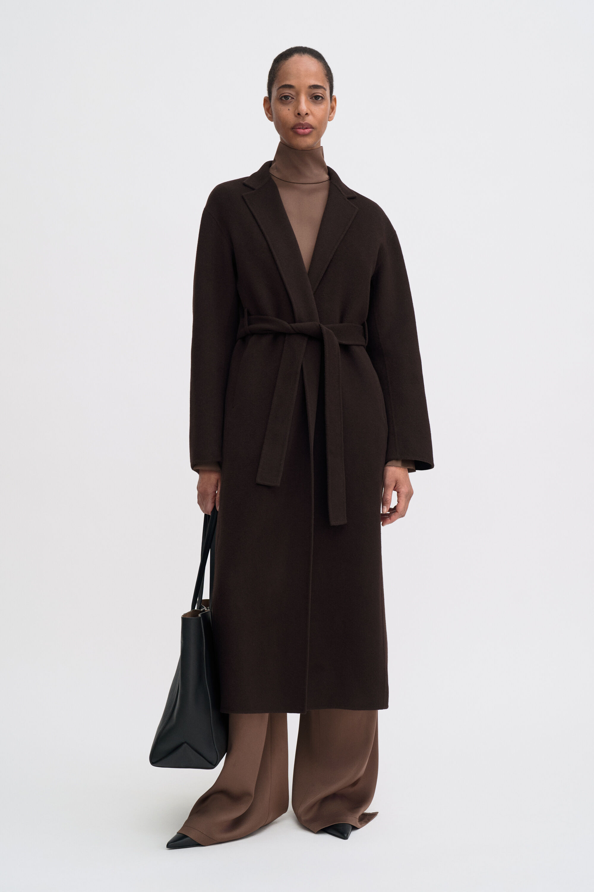 Alexa Coat - Dark Chocolate | FILIPPA K