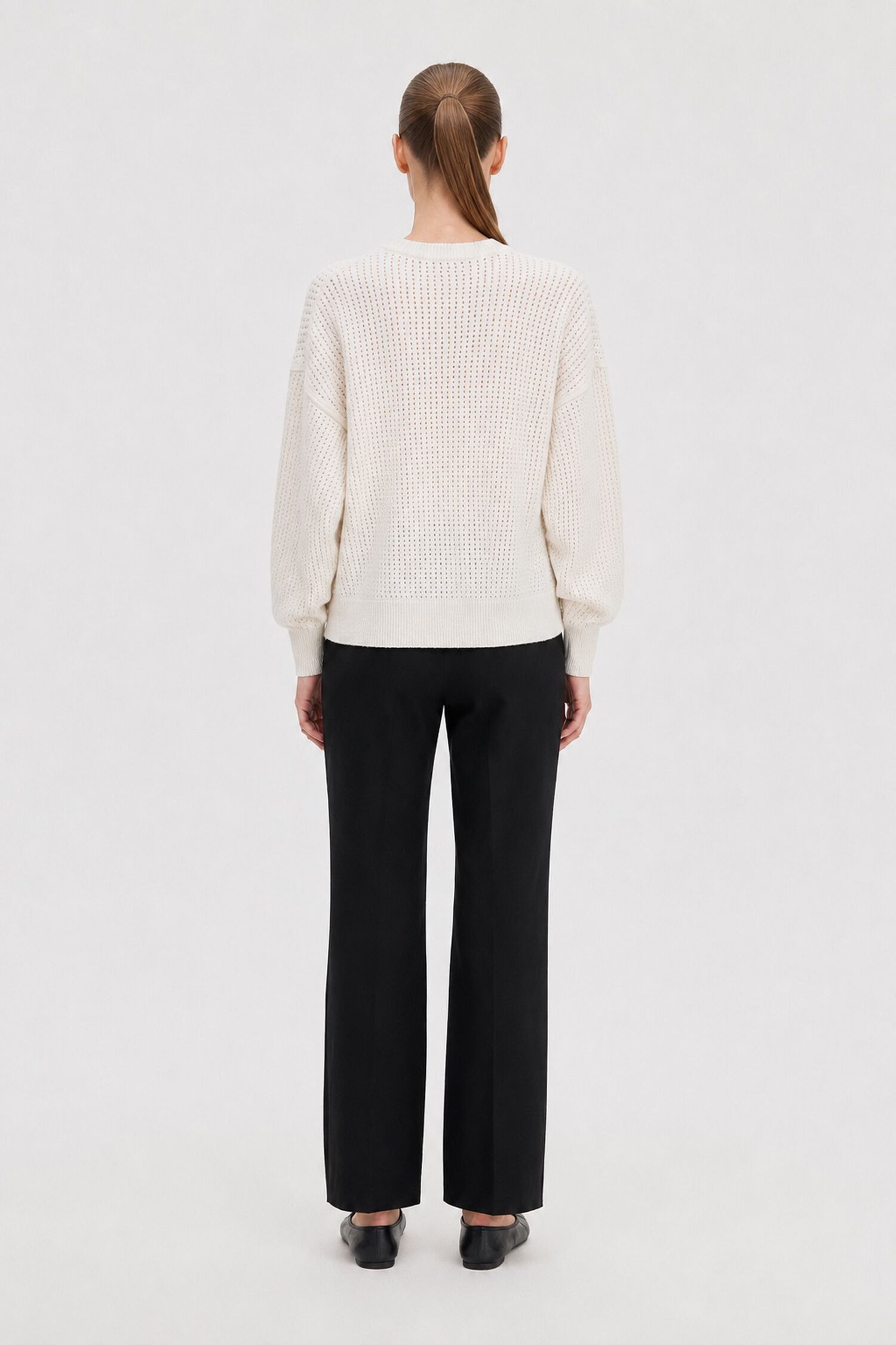 Pointelle Knit Sweater
