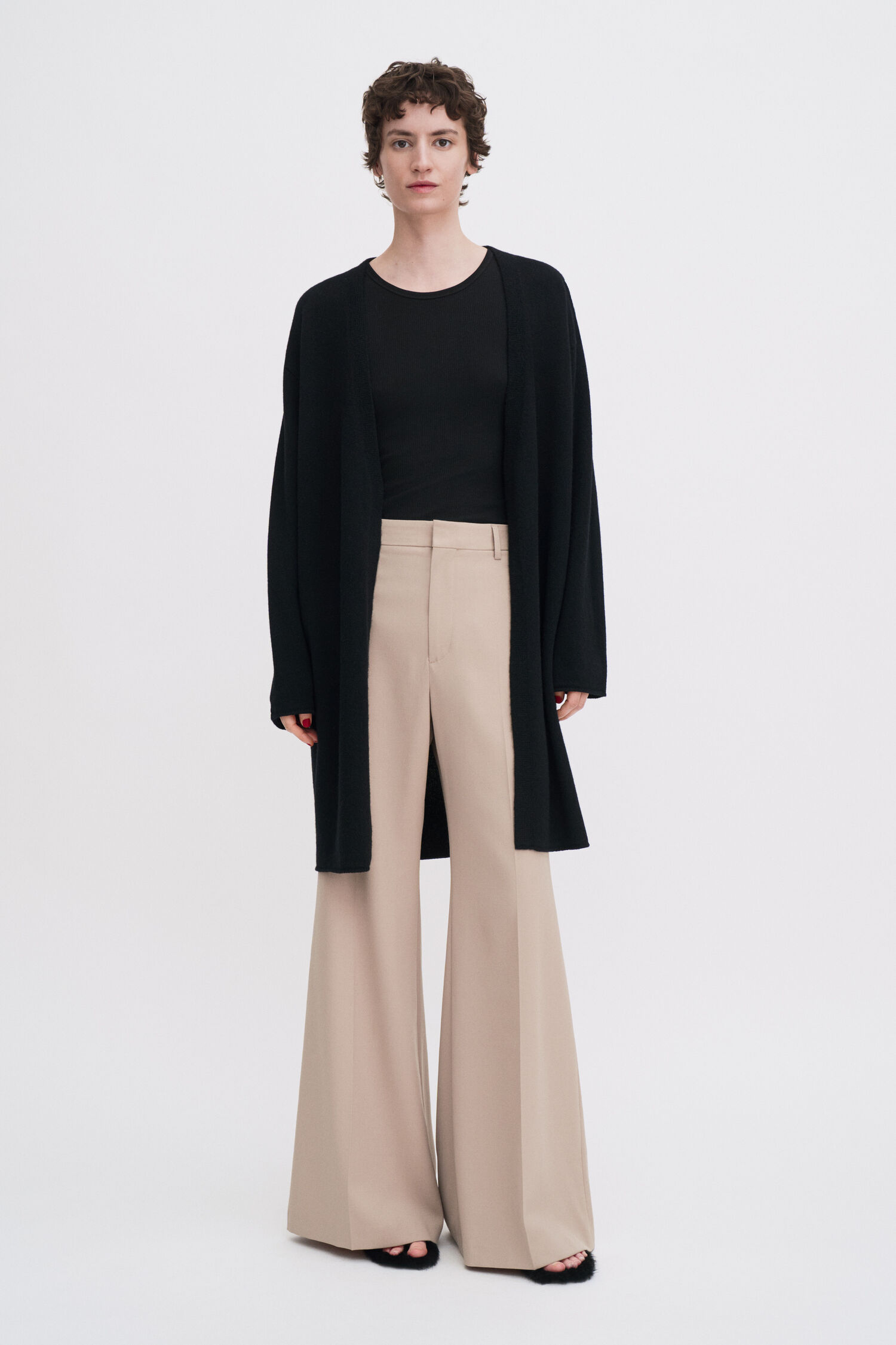 Wool Cashmere Long Cardigan