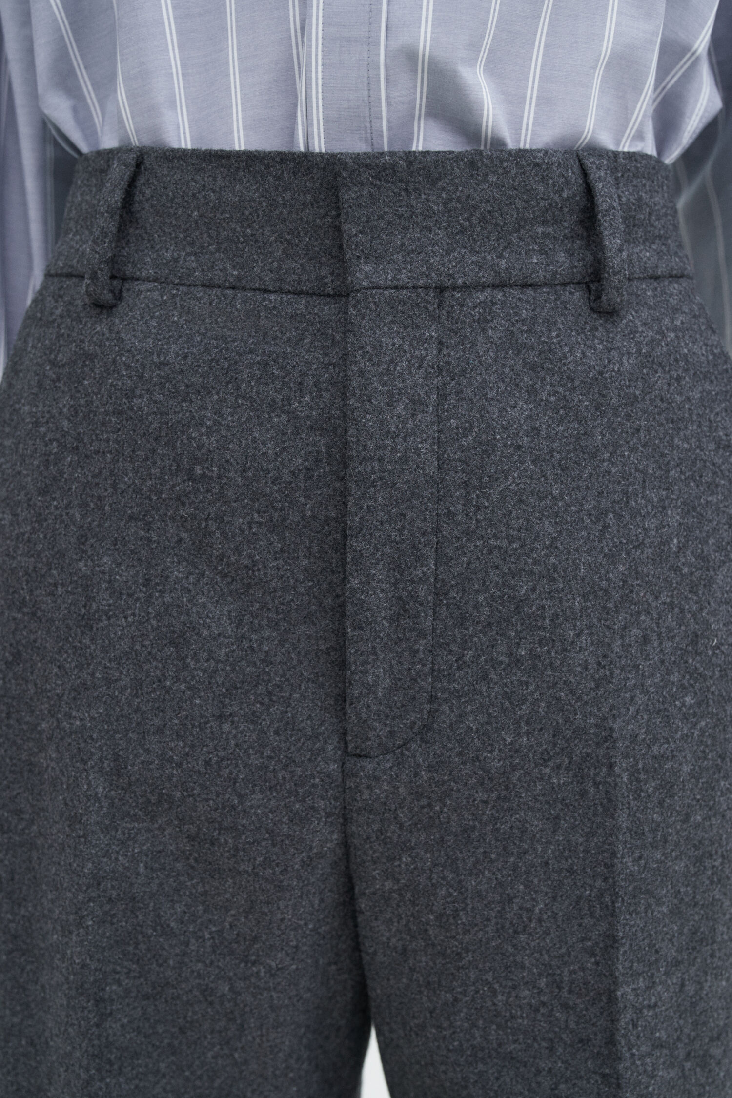 Tapered Flannel Trousers