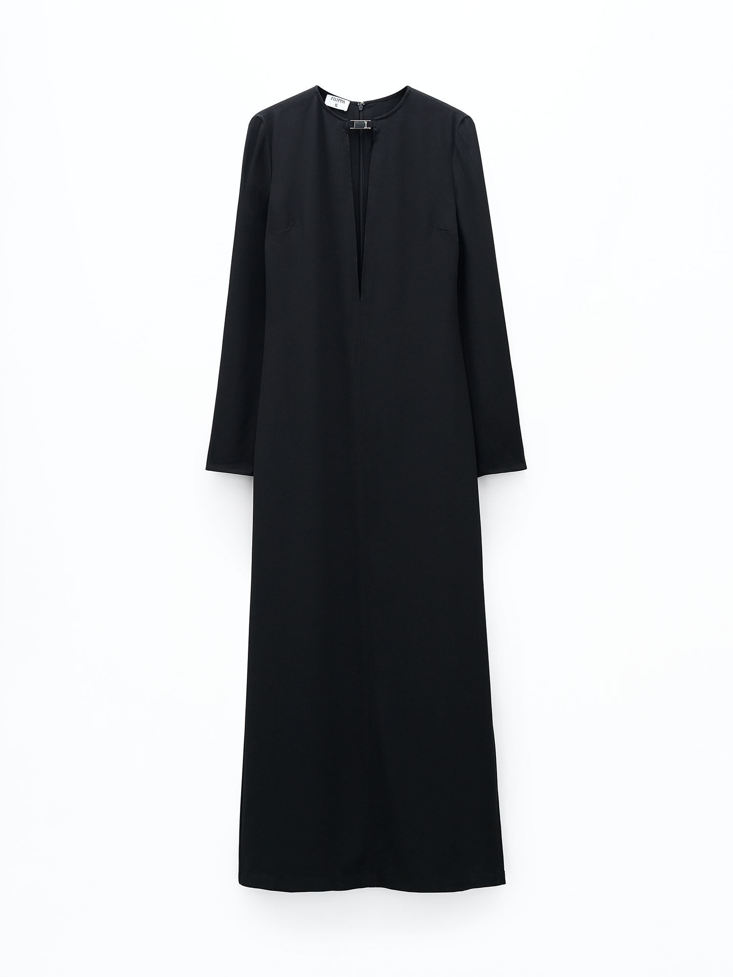 Langes Kleid mit Schlitz