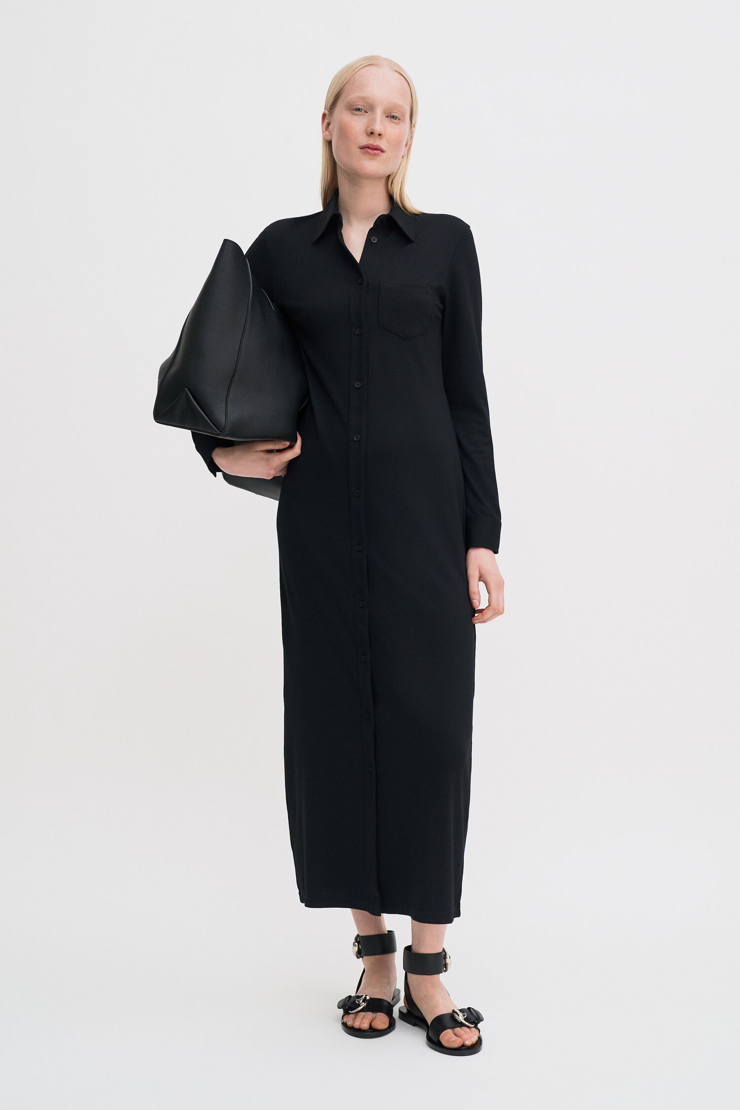 Jersey Shirt Dress