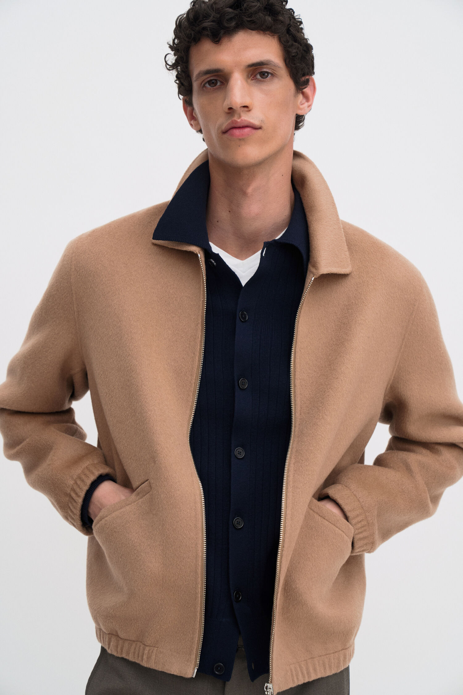 Cotton Merino Knit Shirt