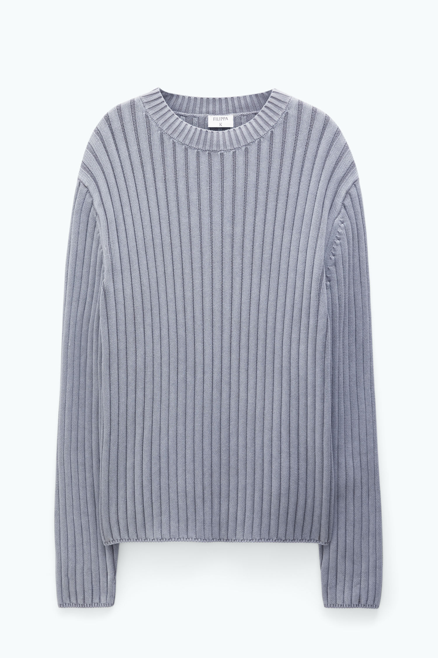 Rib Sweater Stone Grey Filippa K