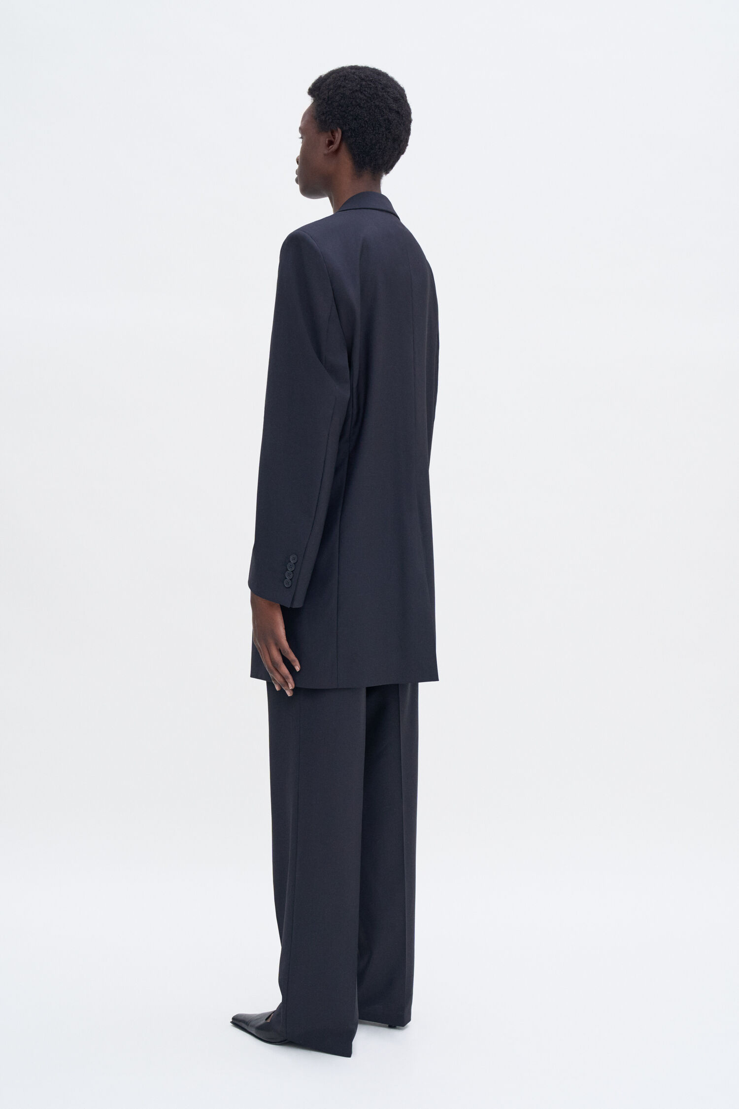 Wool Tuxedo Blazer Coat