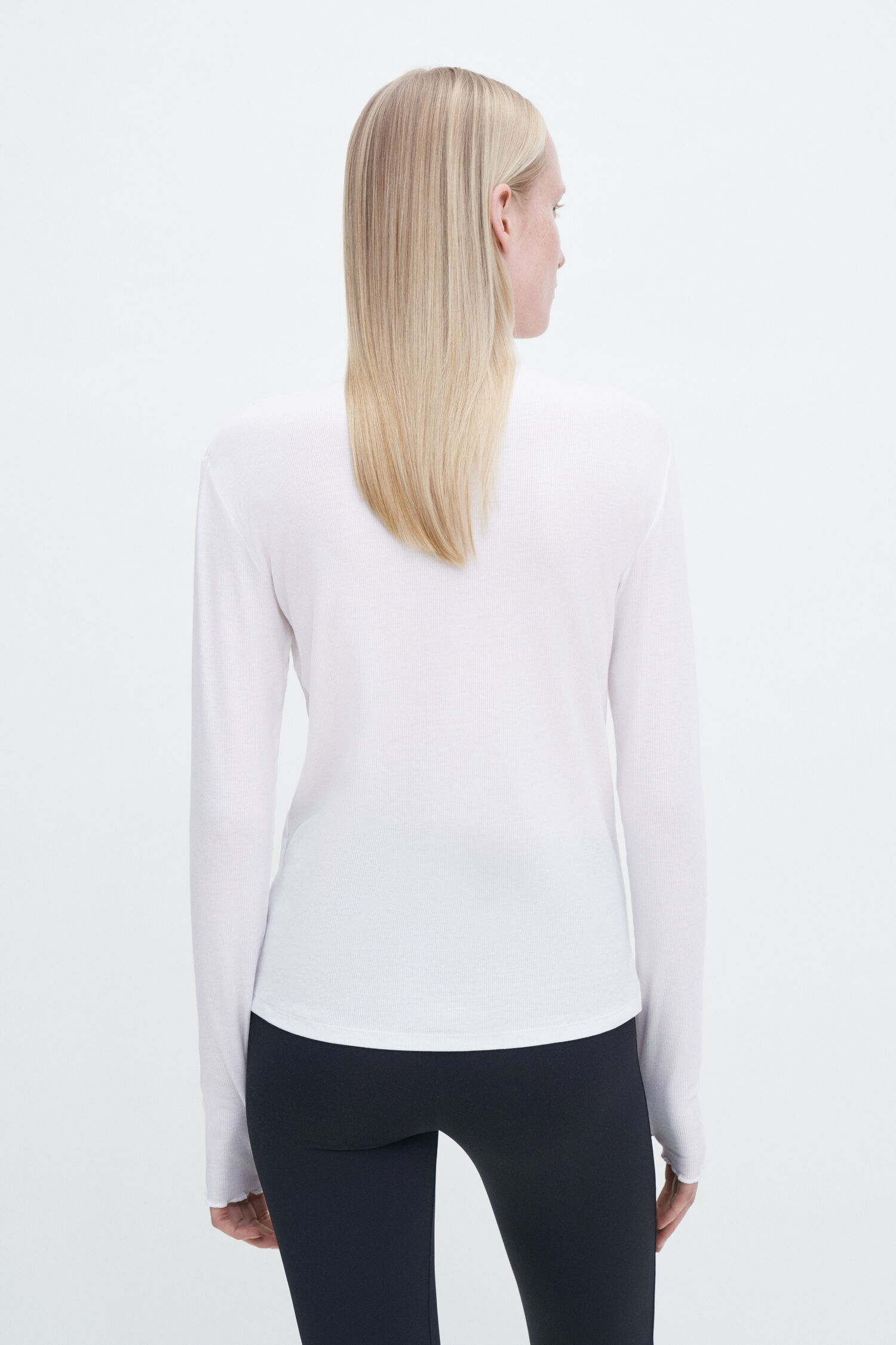 Rib Mock Neck Top