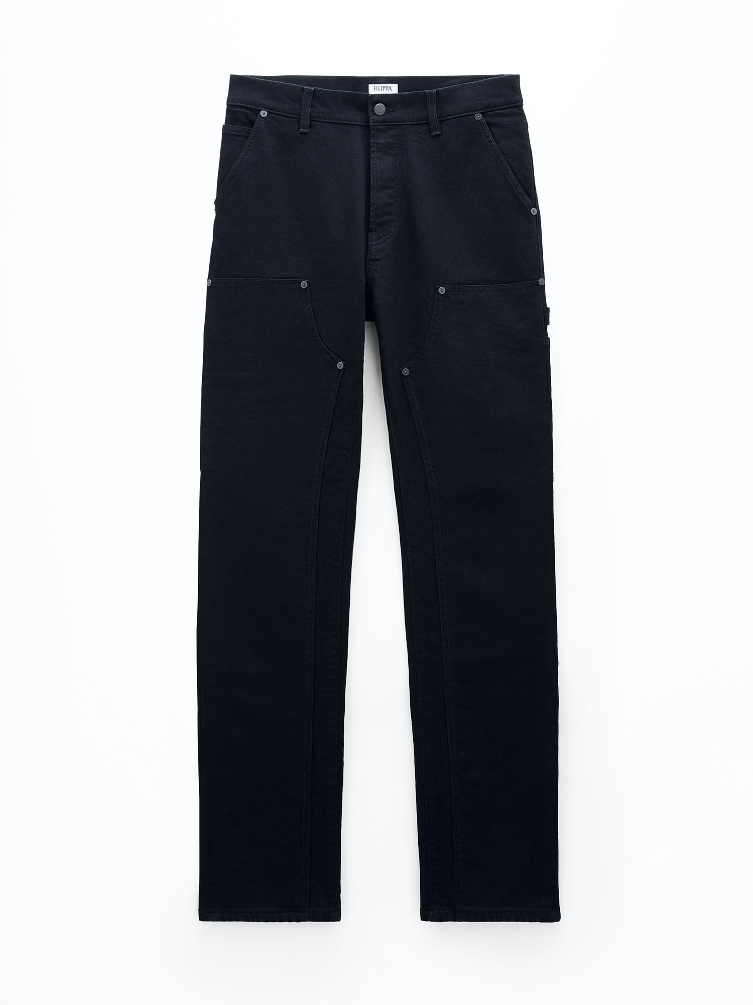 Black denim best sale pants