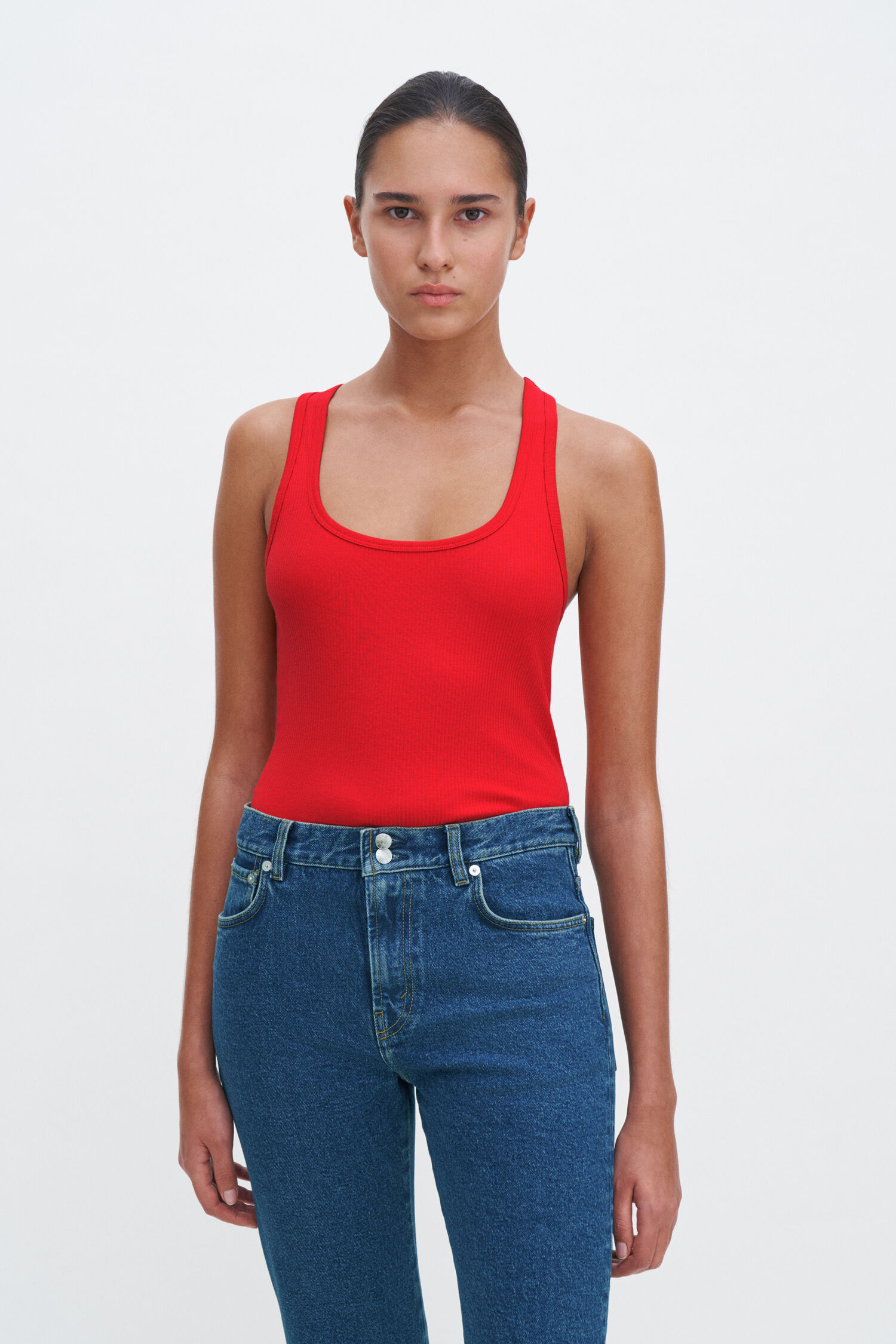 Fine Rib Scoop Tank