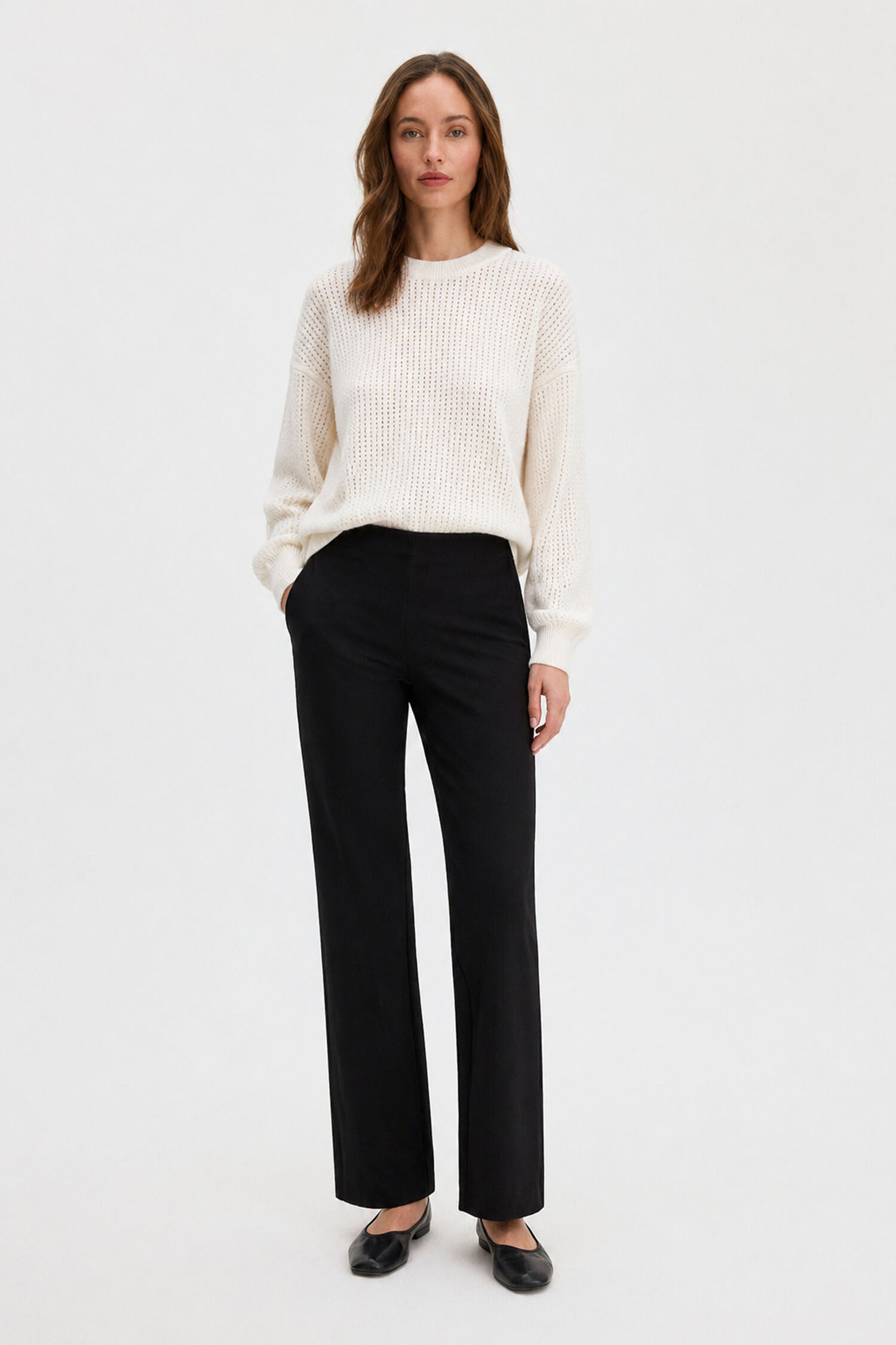 Pointelle Knit Sweater