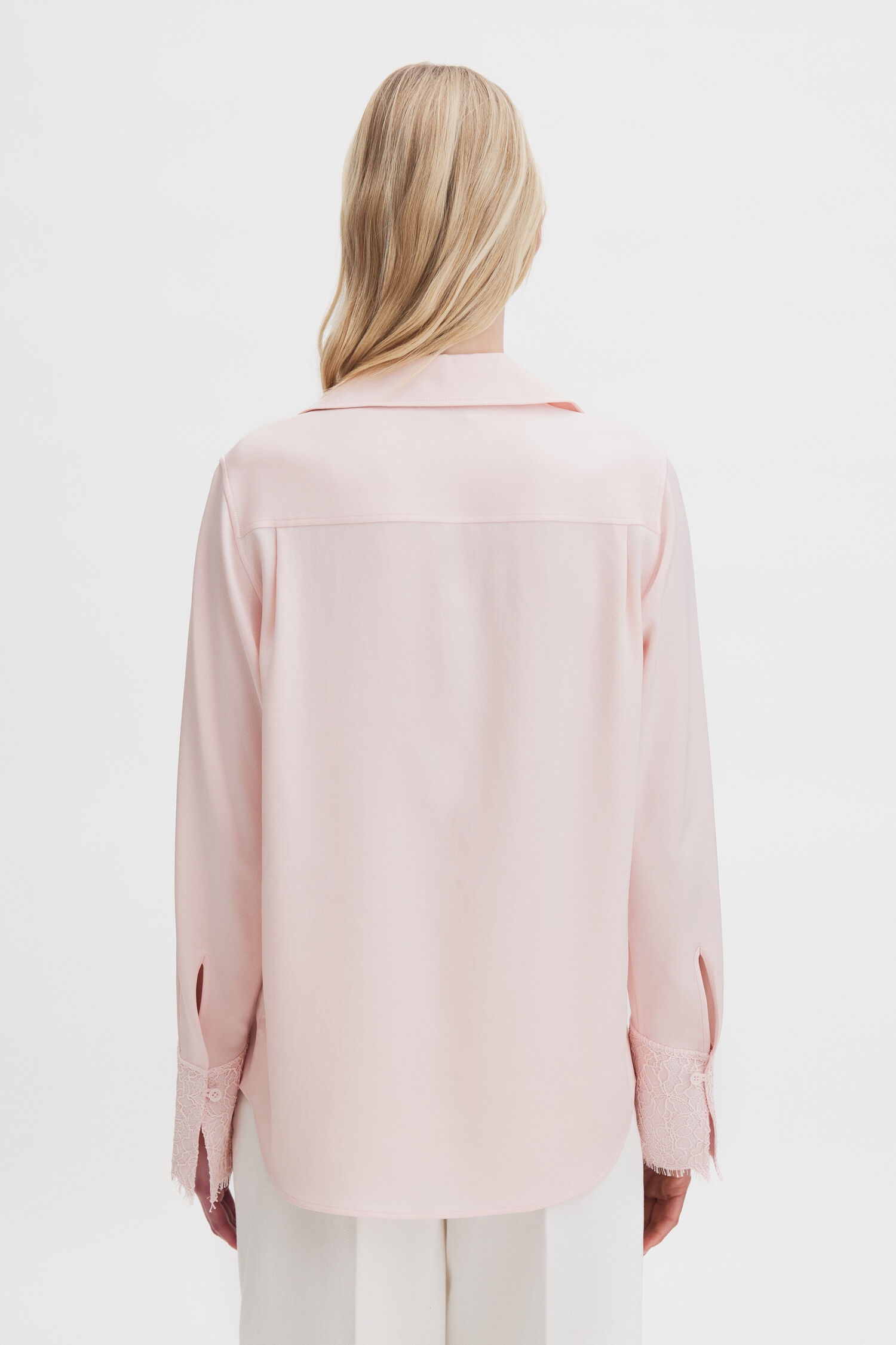 Lace Cuff Detail Blouse