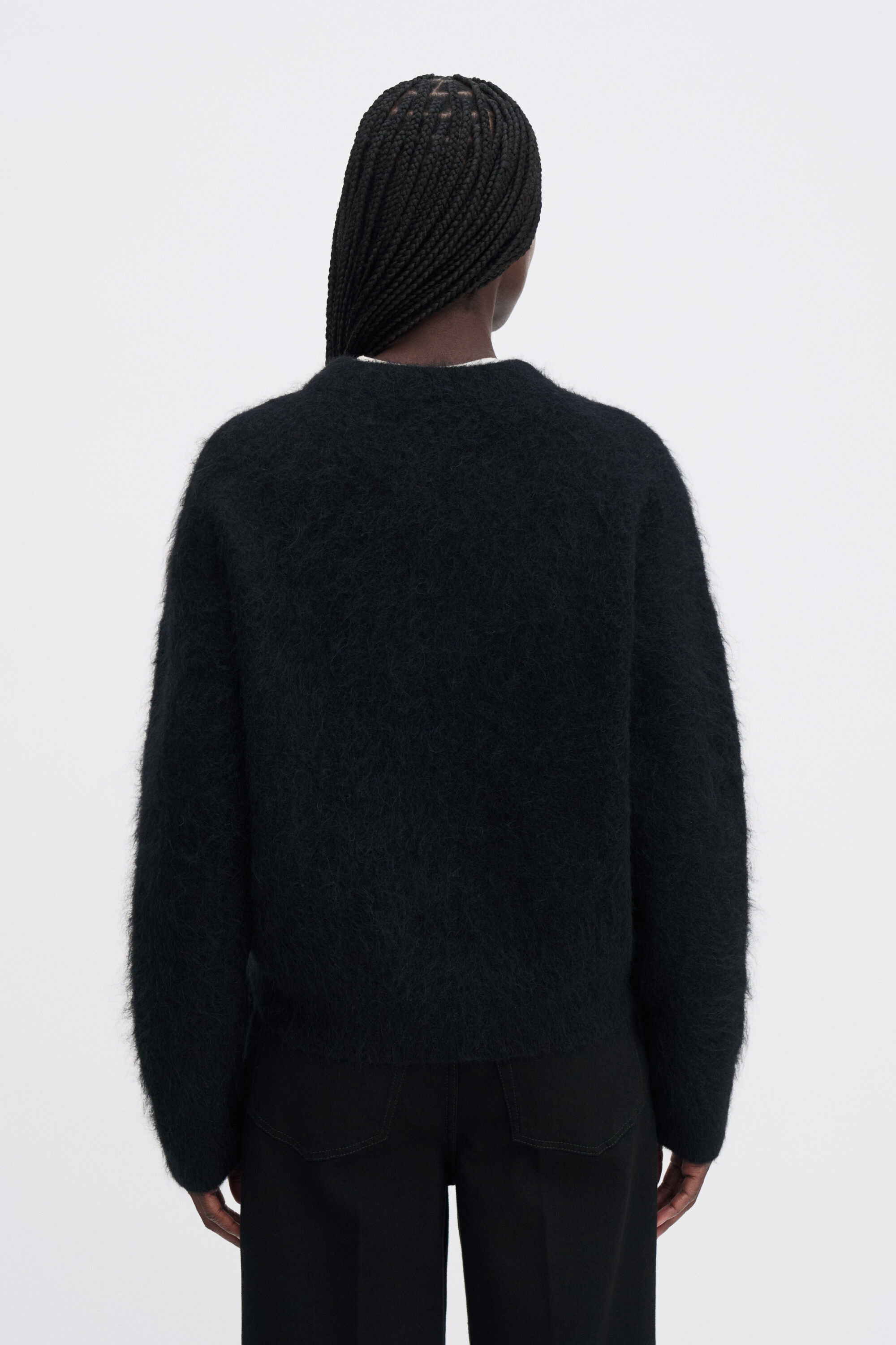 美品✨ドゥーズィエムクラス　Fluffy sweater ブラック ドゥーズィエムクラス 美品 Fluffy Sweater 黒 ブラック