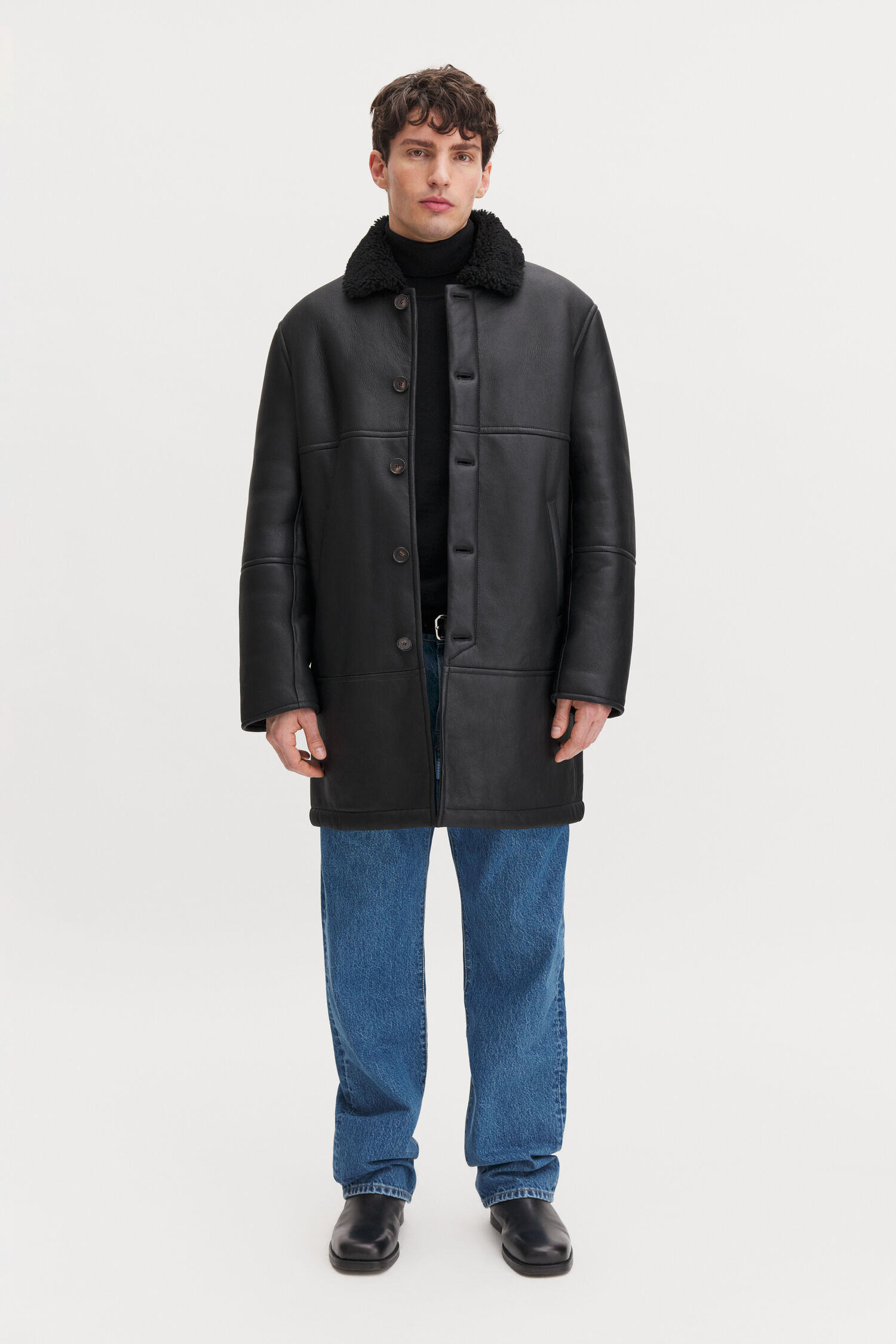 Shearling Car Coat