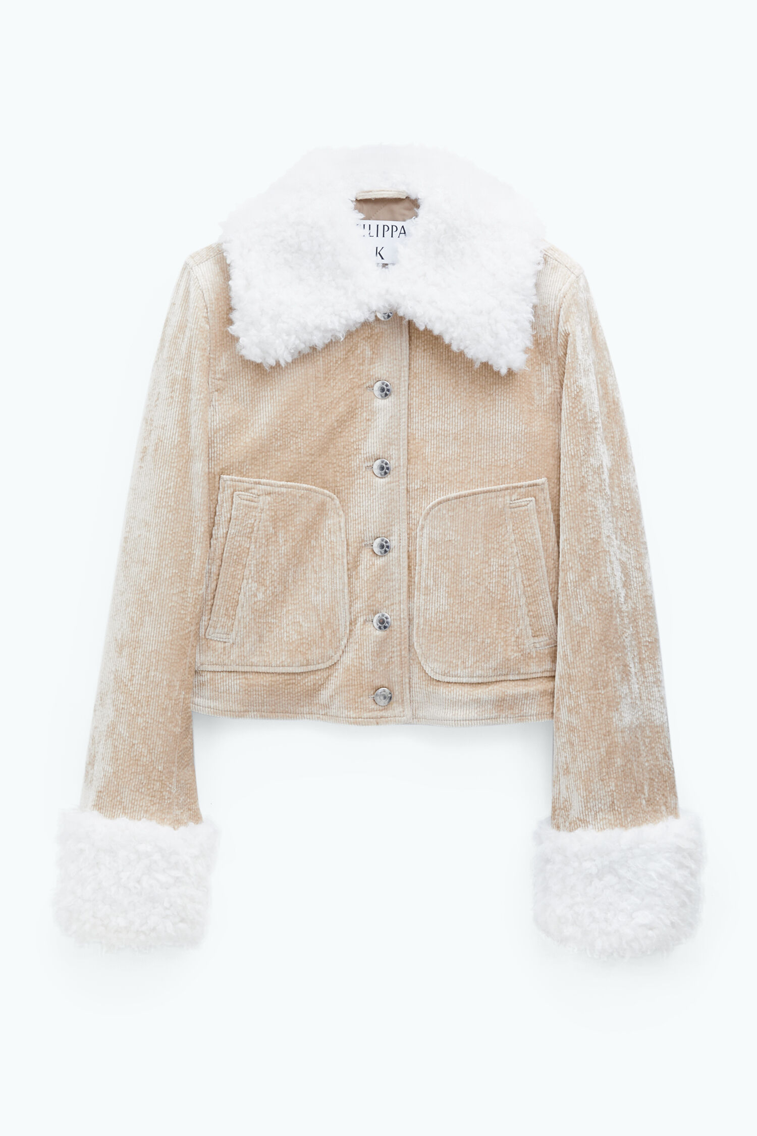 Fluffy corduroy jacket sale