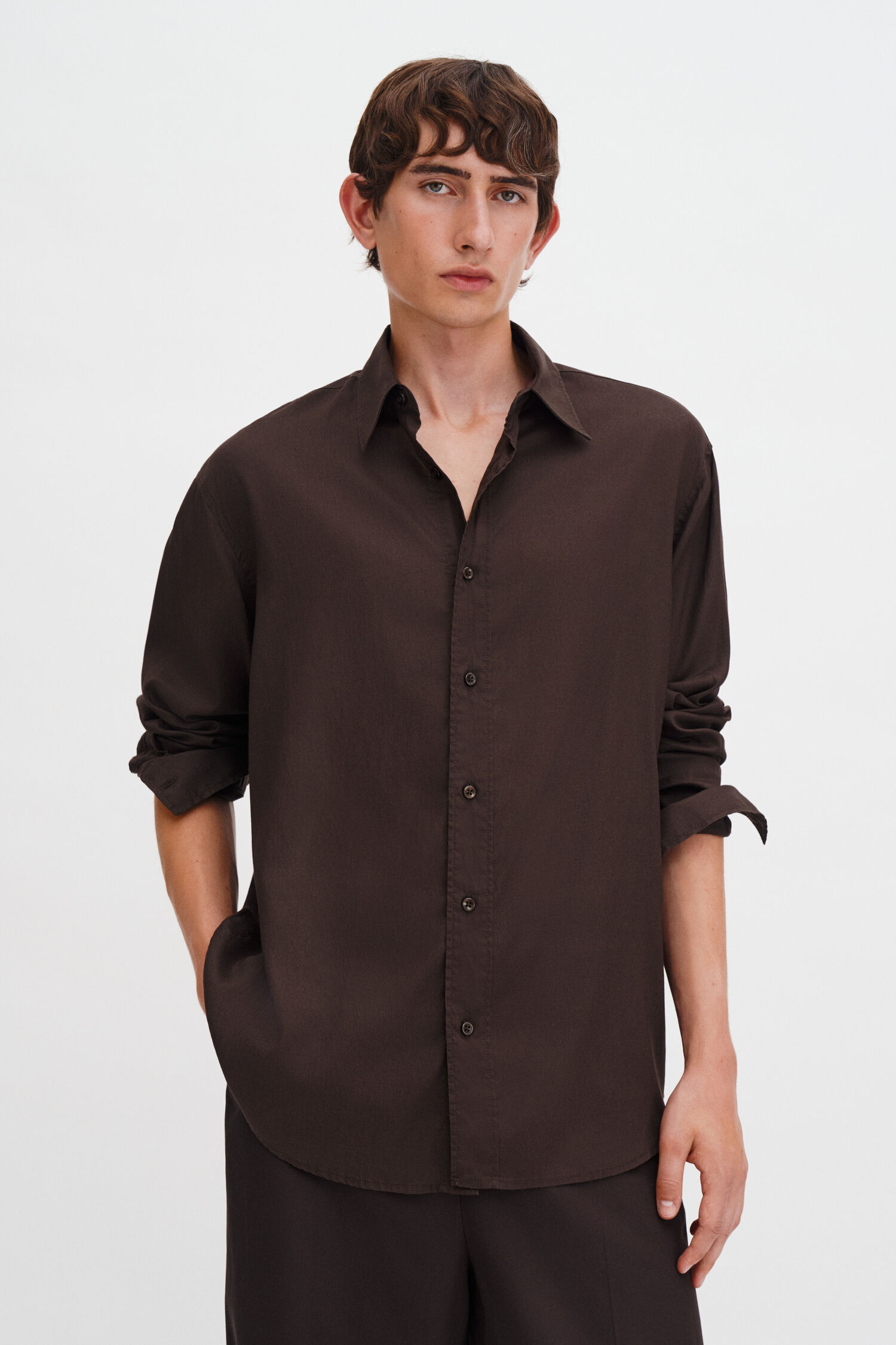 Relaxed Voile Shirt