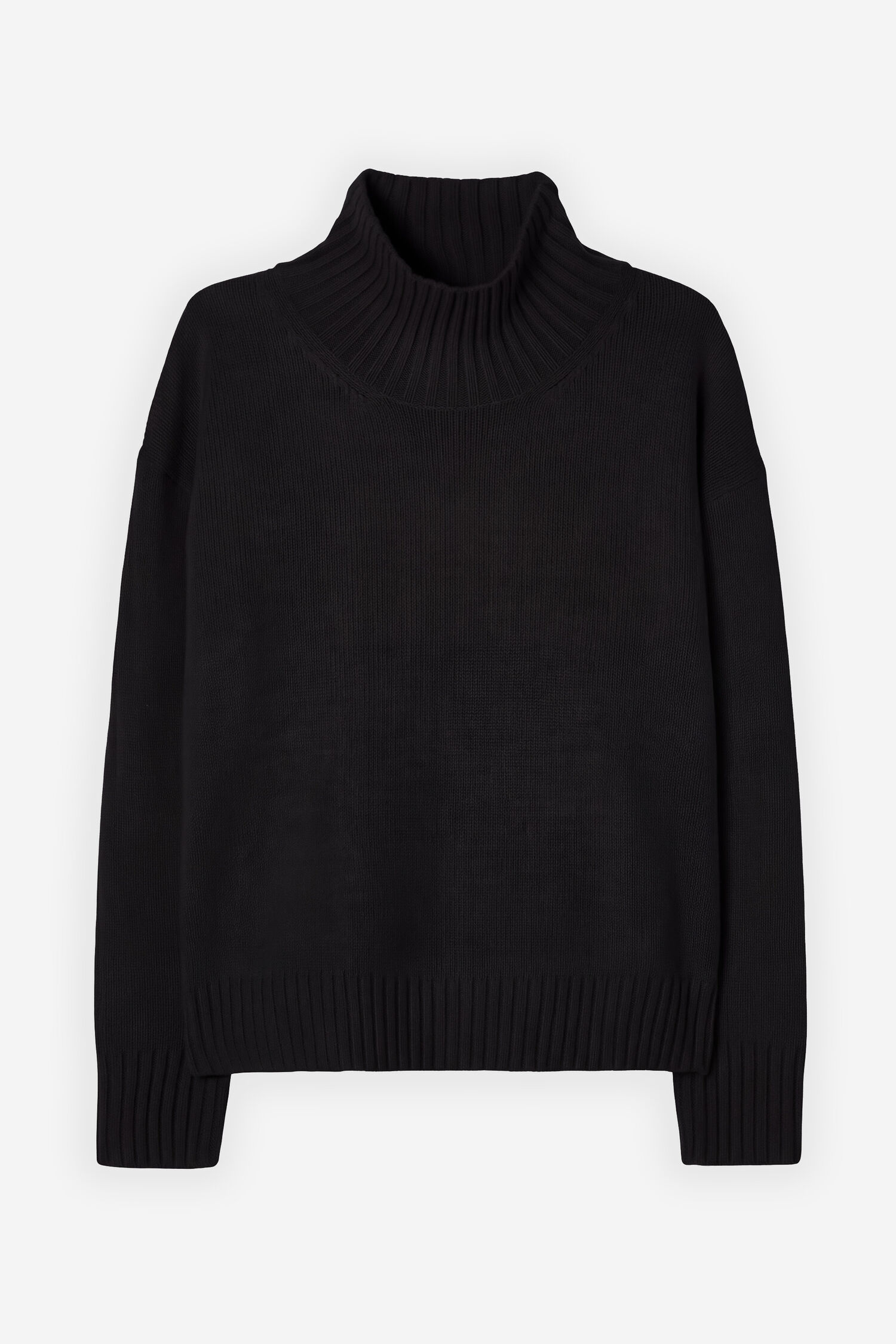 Wool Cashmere Turtleneck Sweat