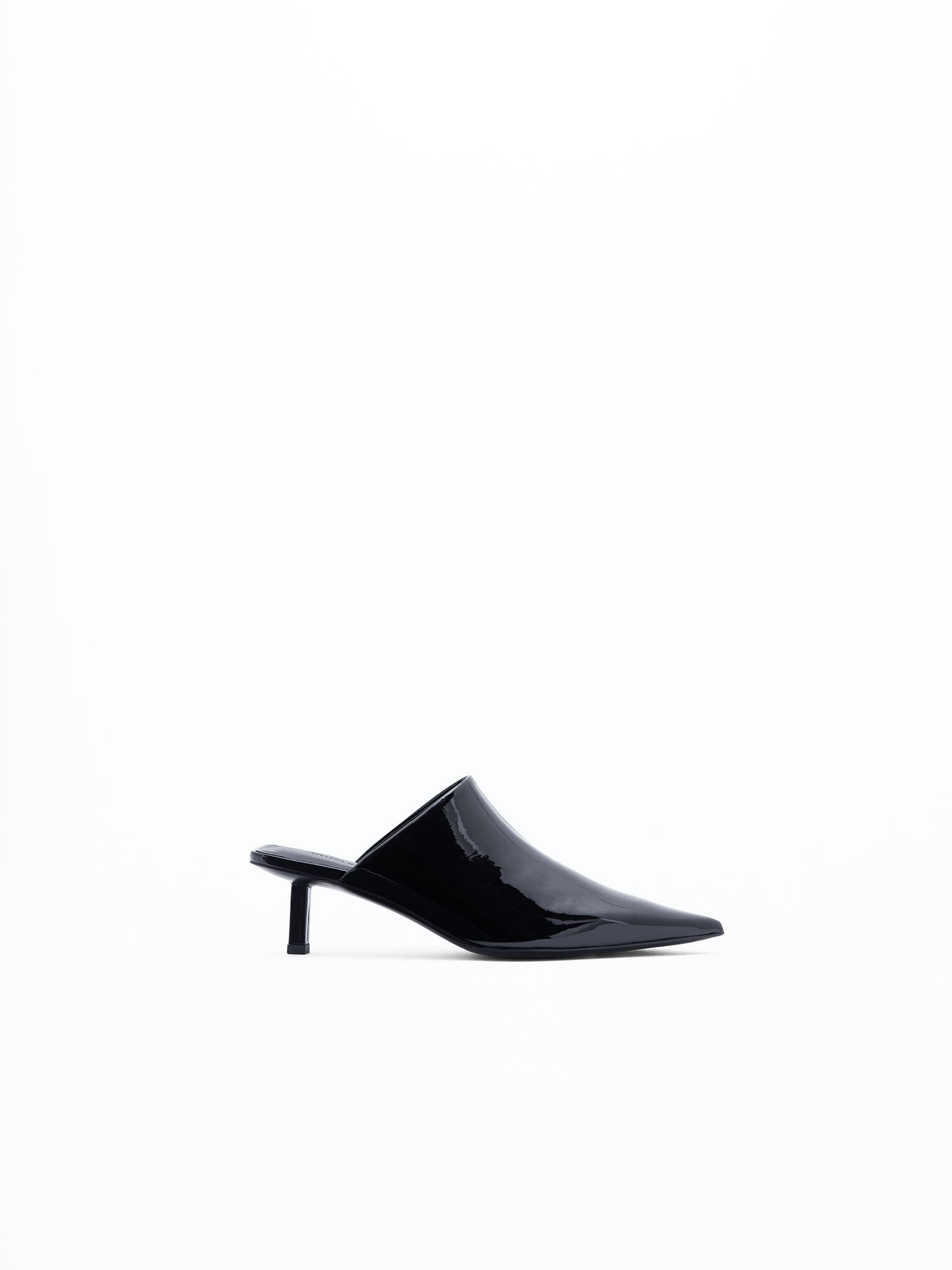 Pointed toe kitten heel mules hotsell