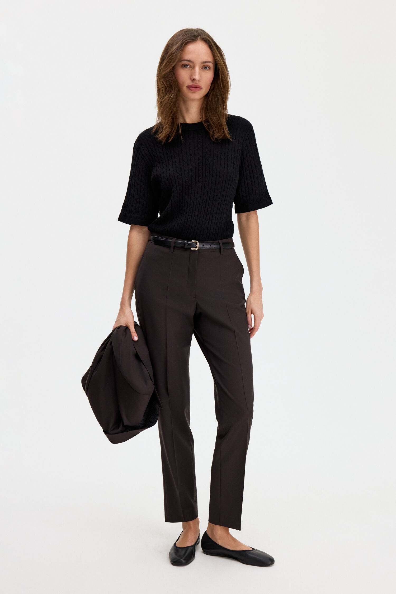Emma Cropped Cool Wool Trousers