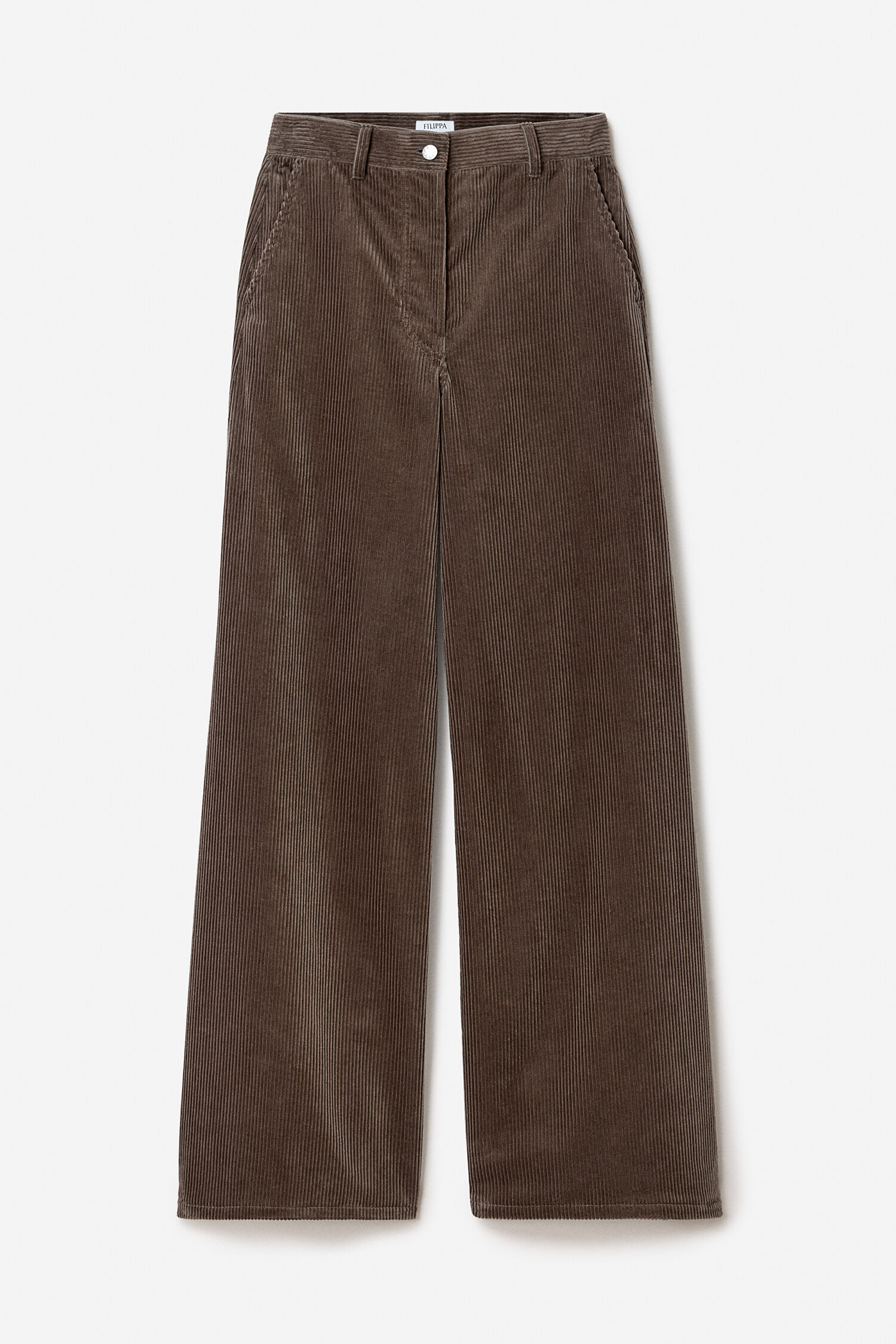 Wide Leg Corduroy Trousers