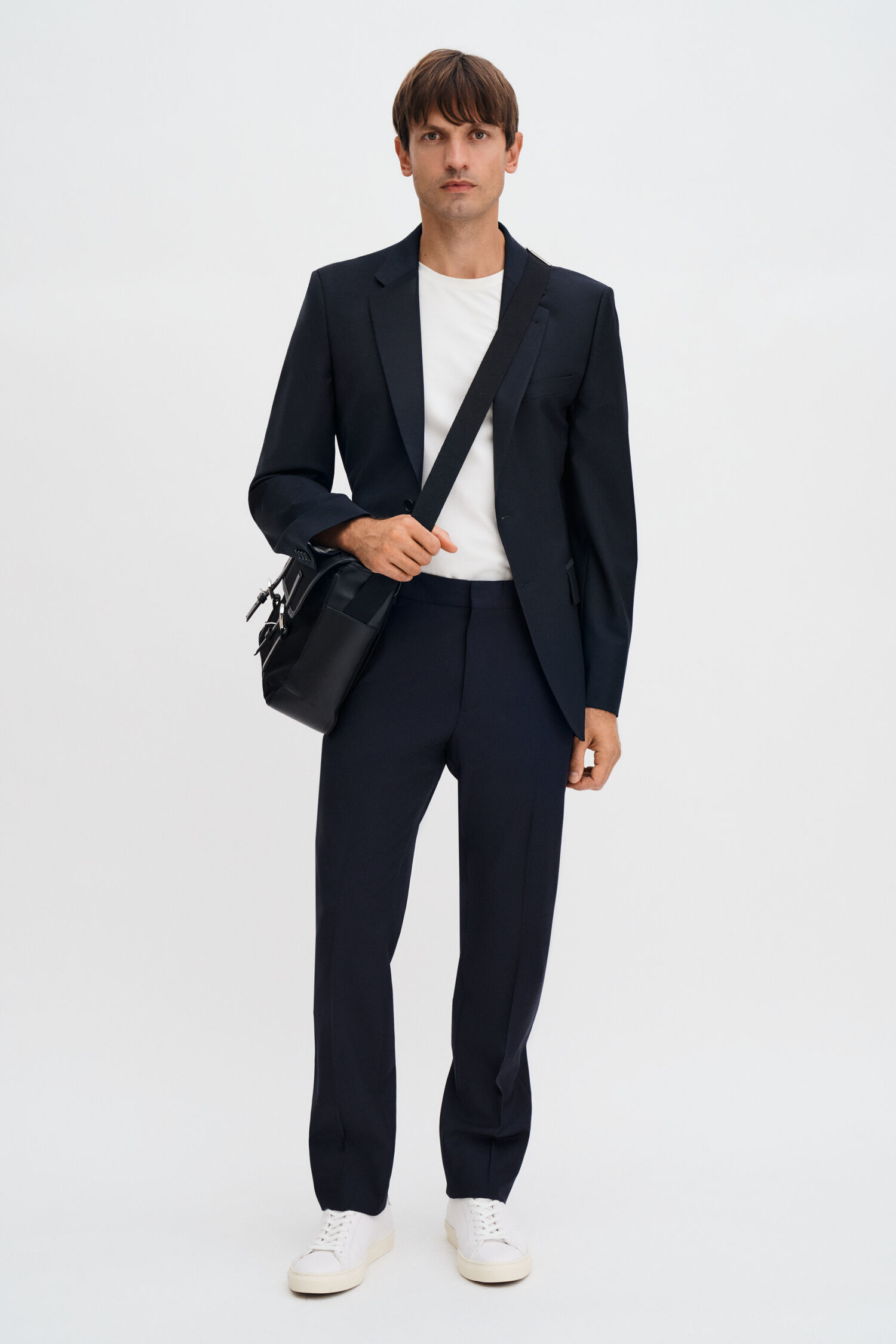 Slim Tapered Wool Trousers