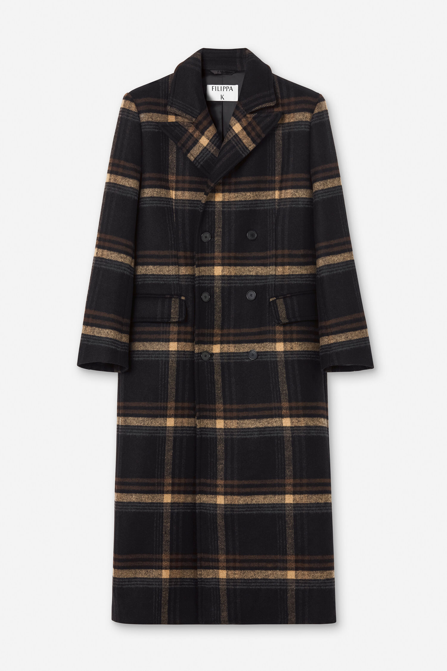 Damian Check Wool Coat