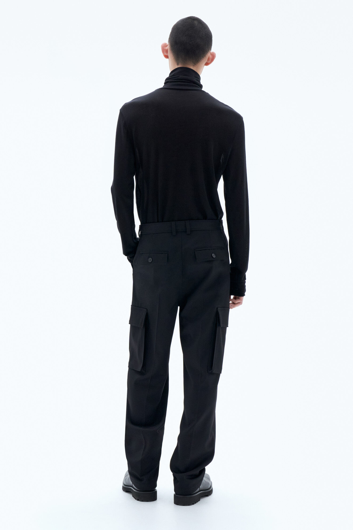 Wool Twill Cargo Pants