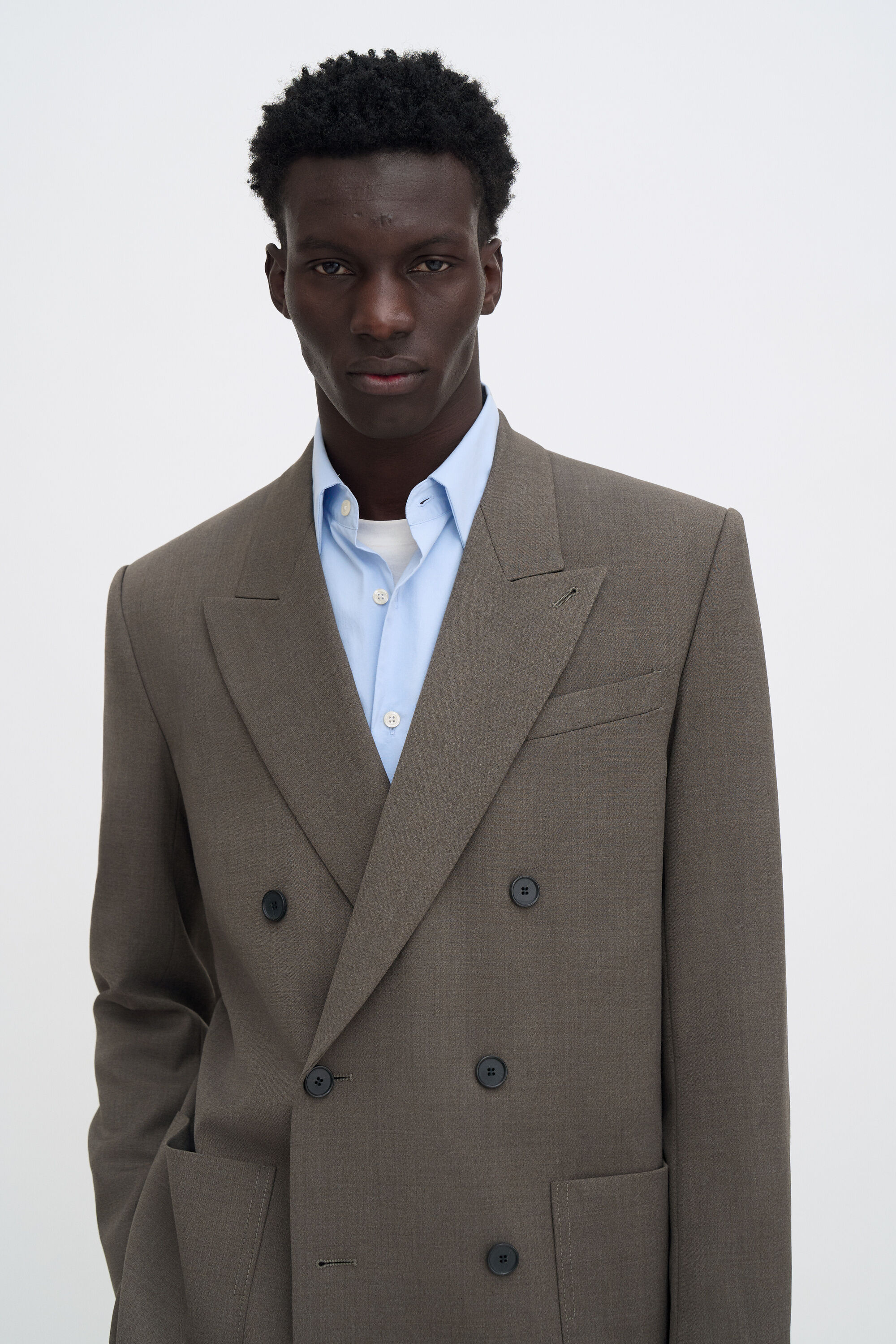 ジャケット FILIPPA K FW24 TEXTURED BLAZER (30870 0073) Textured Blazer - Cloud Blue | Filippa K