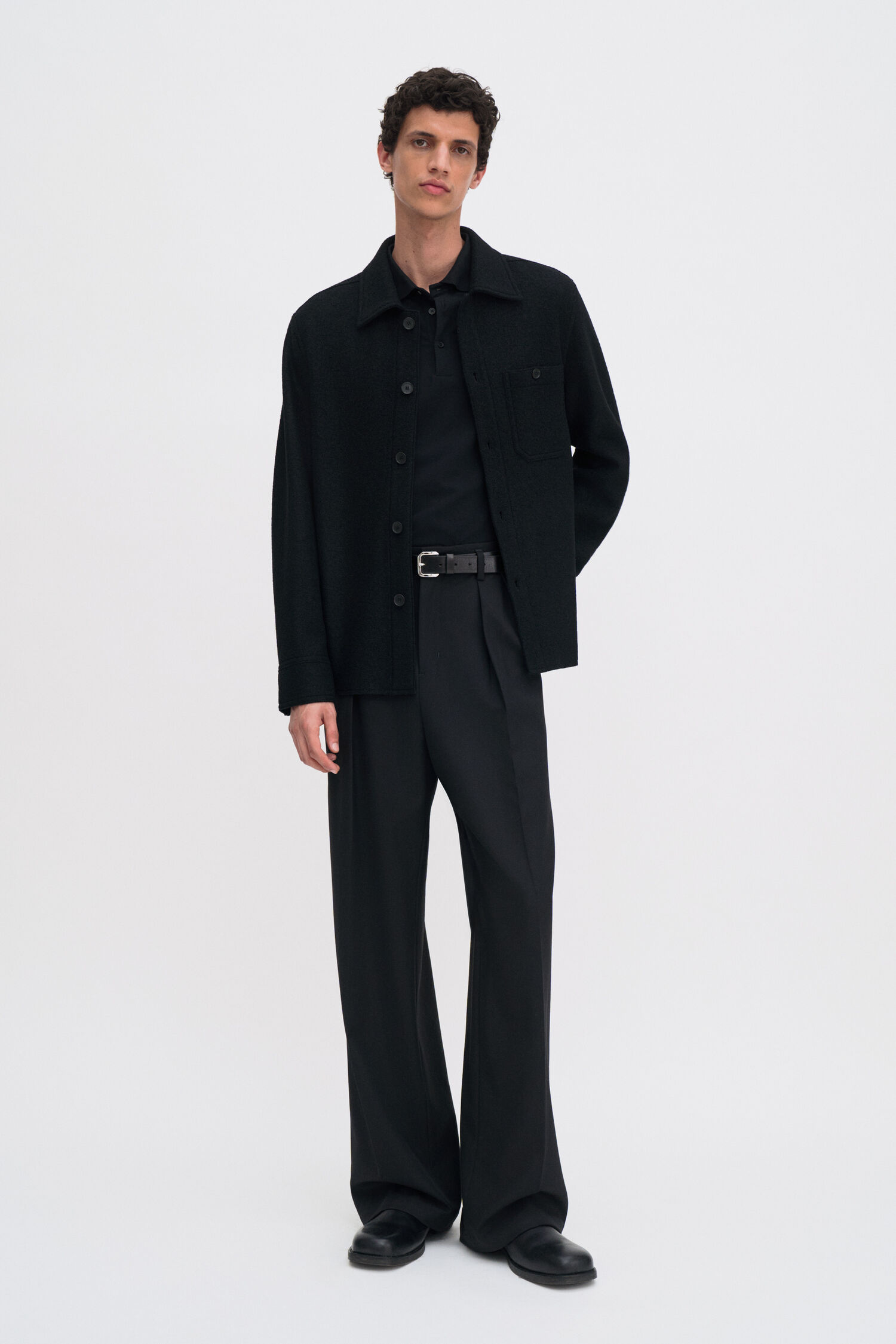 Boiled Wool Shirt Jacket