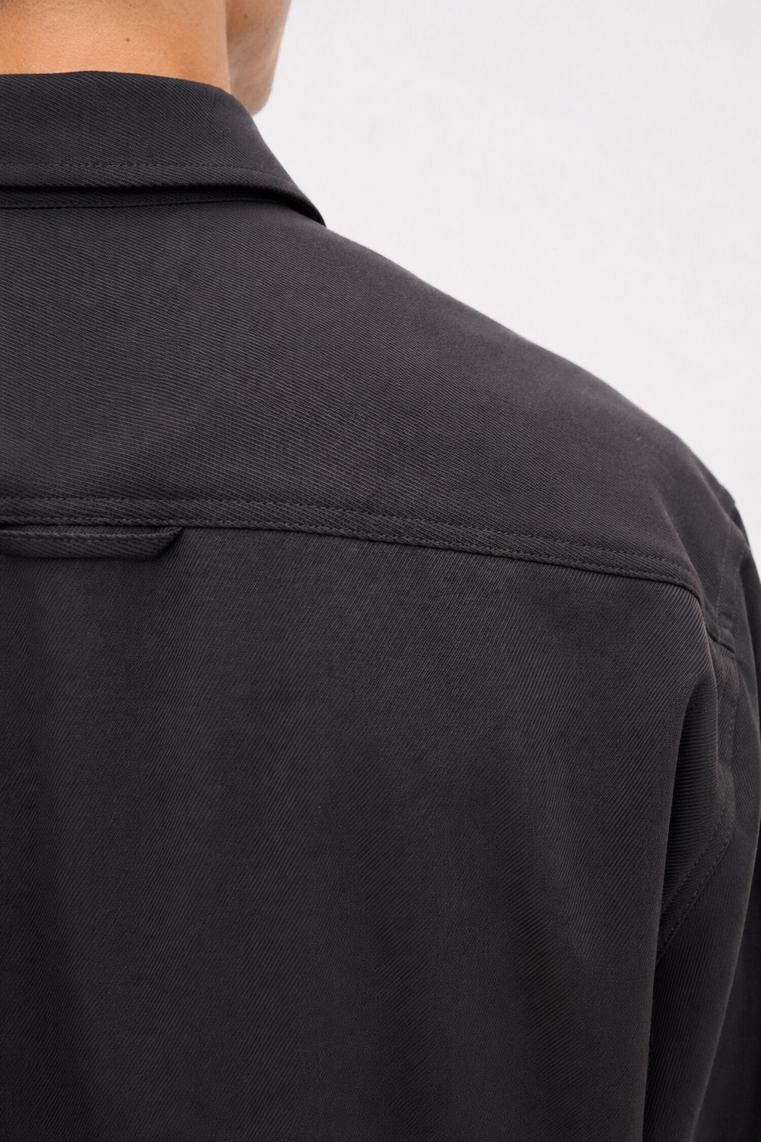 Boxy Wool Twill Shirt