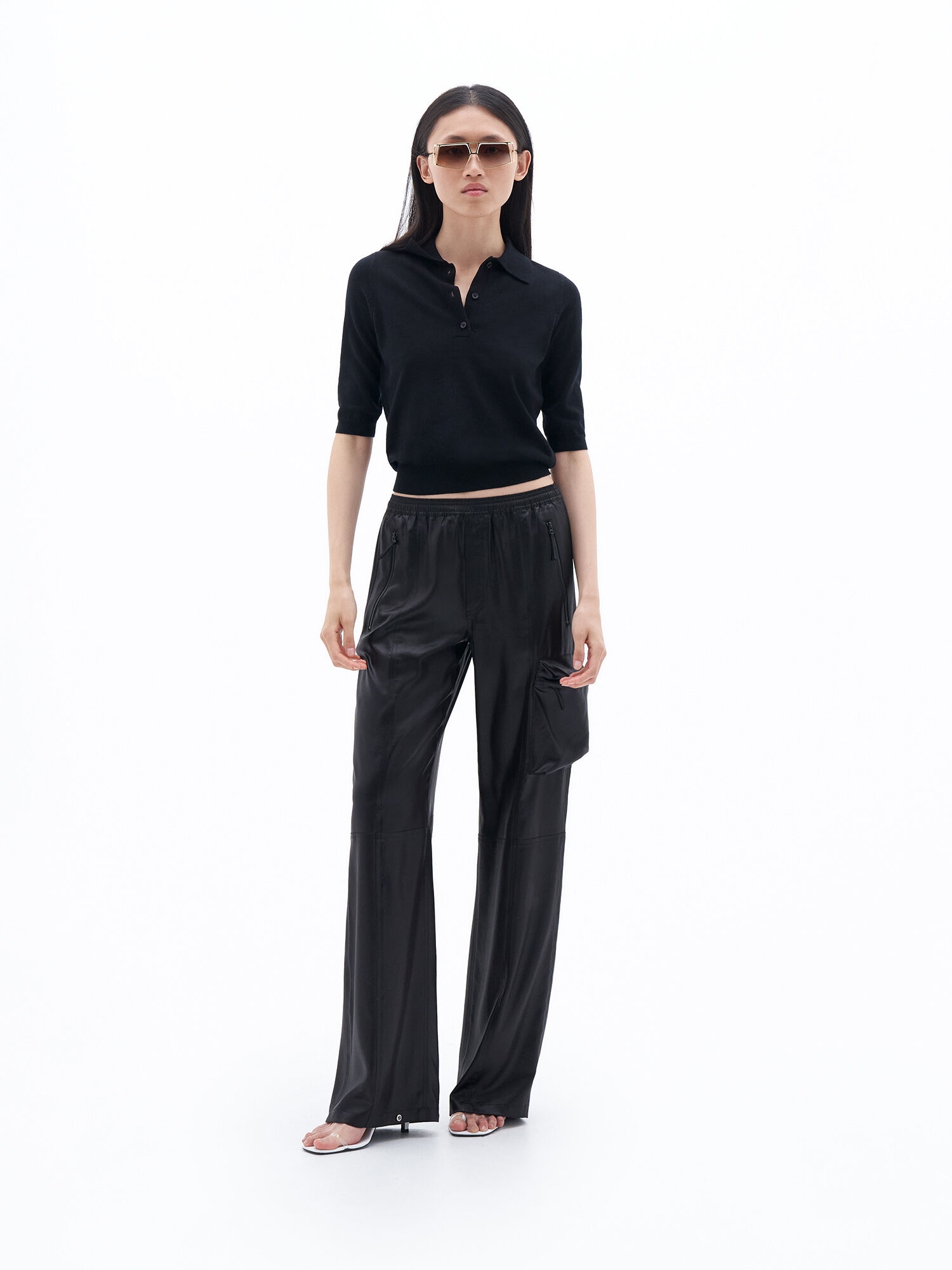 Merino Polo Shirt Black Filippa K
