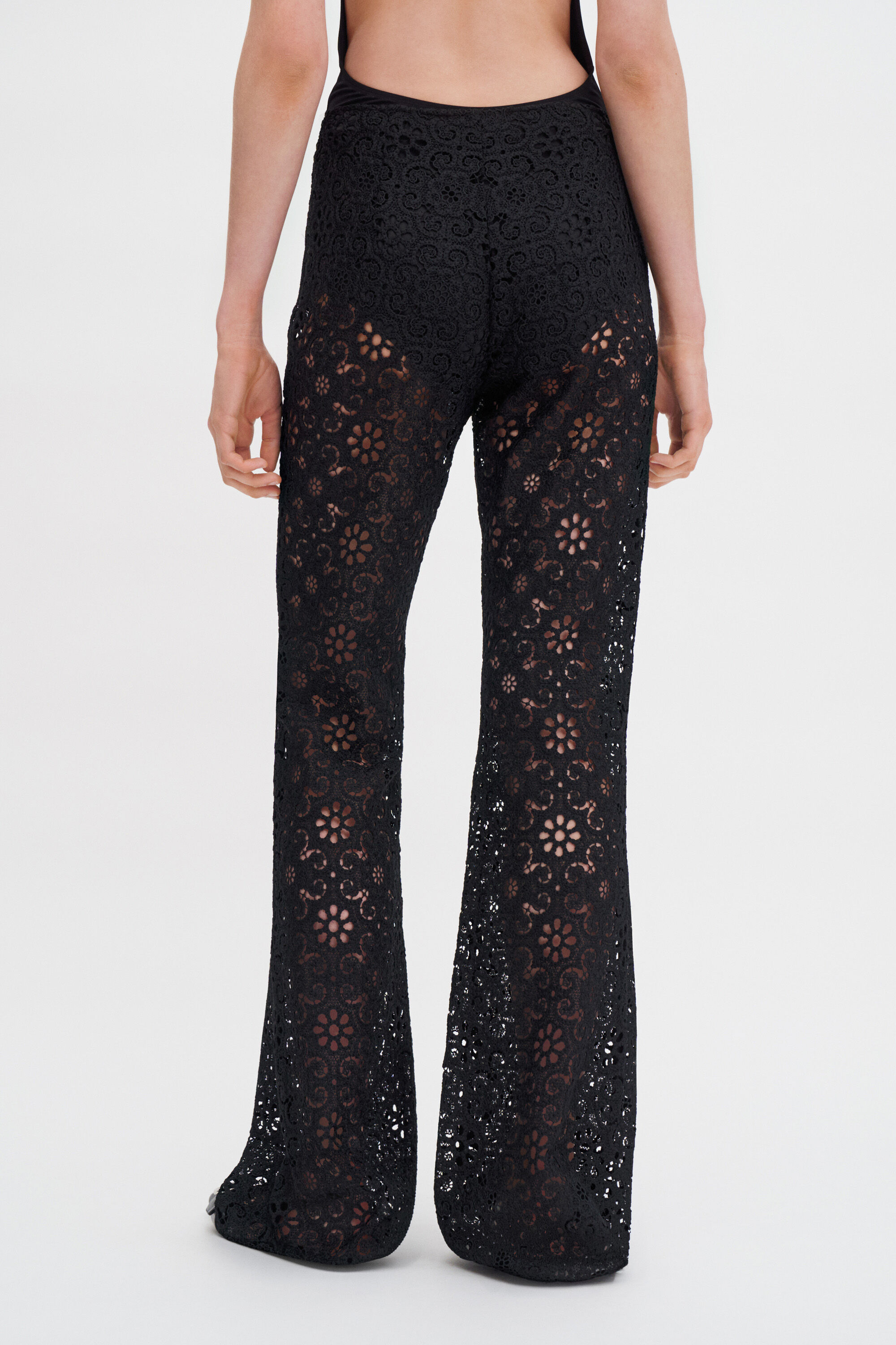 Lace Trousers - Black | FILIPPA K