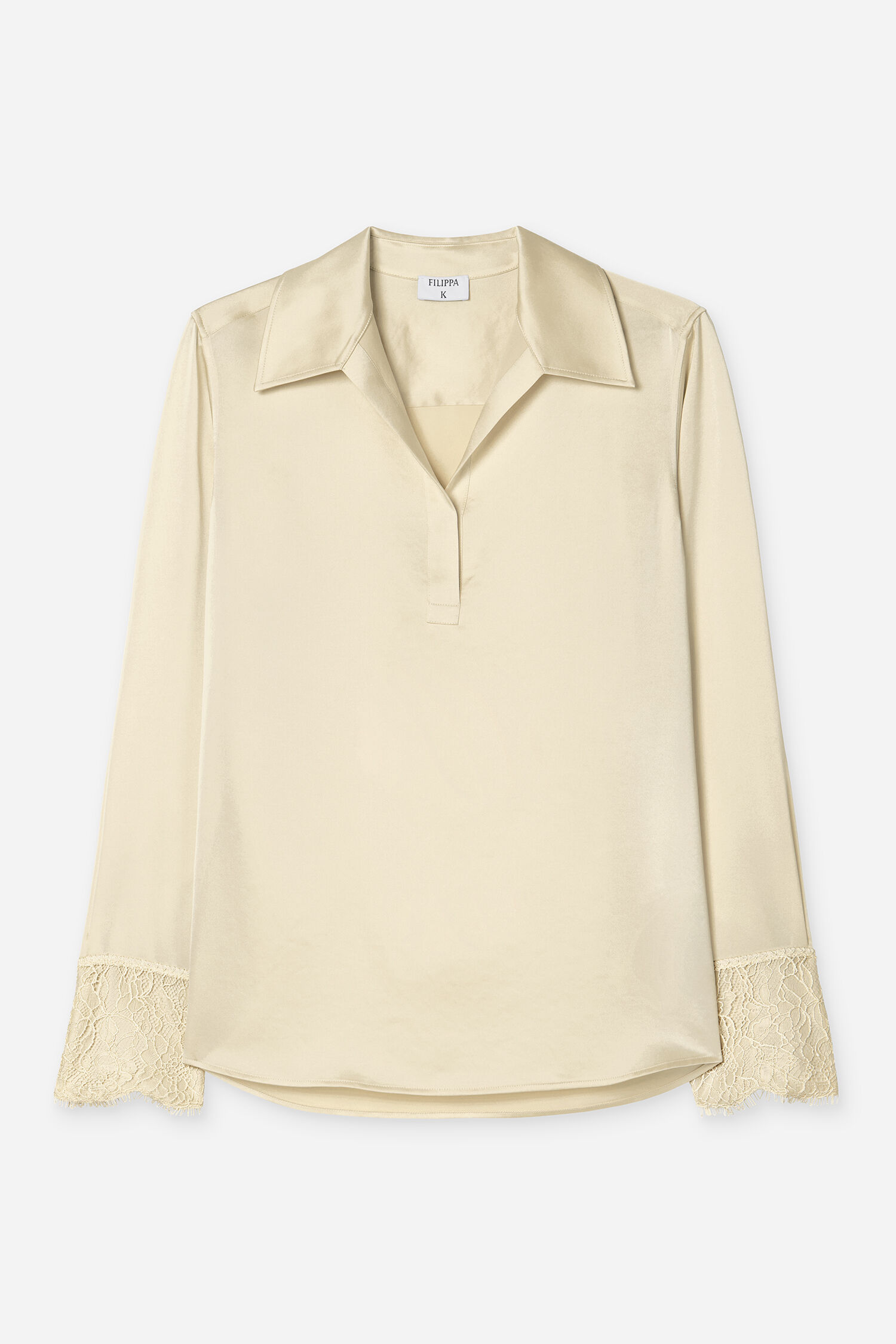 Lace Cuff Detail Blouse