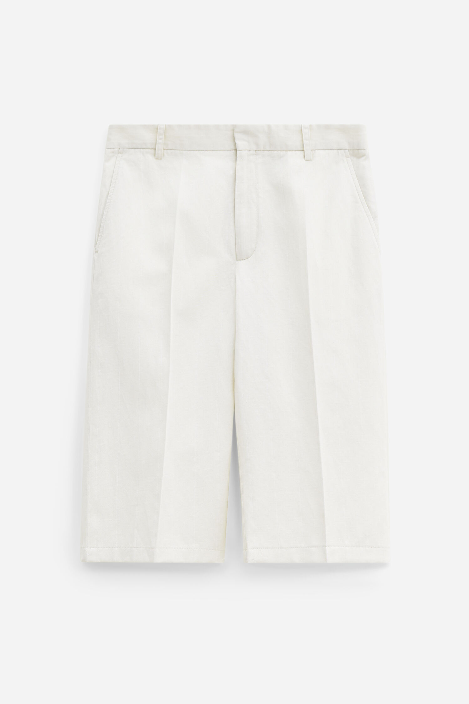 Straight Cotton Linen Shorts