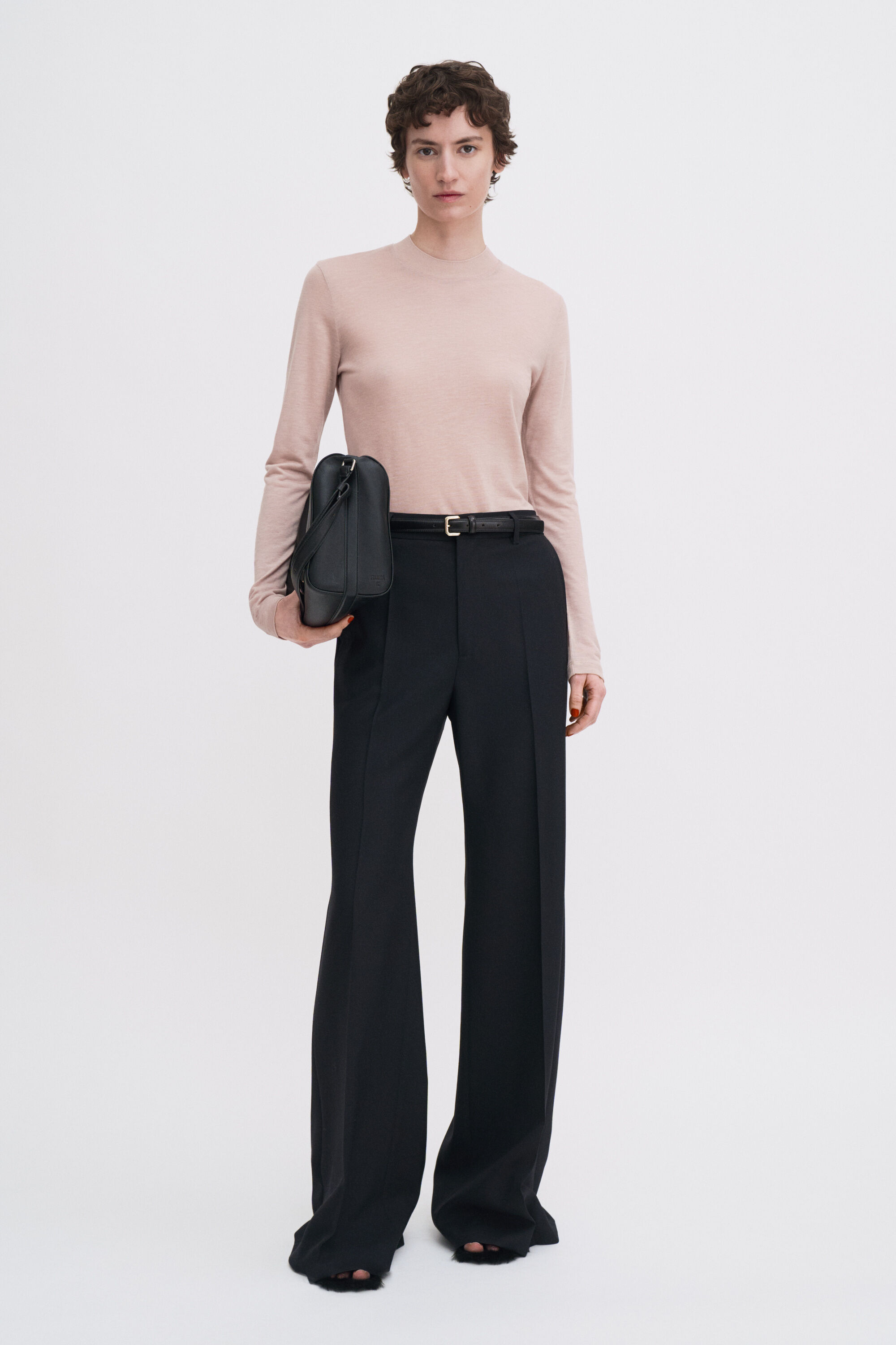 Lyocell Cashmere Mock Neck Top - Dusty Pink | FILIPPA K Lyocell Cashmere Mock Neck Top - Dusty Pink | FILIPPA K