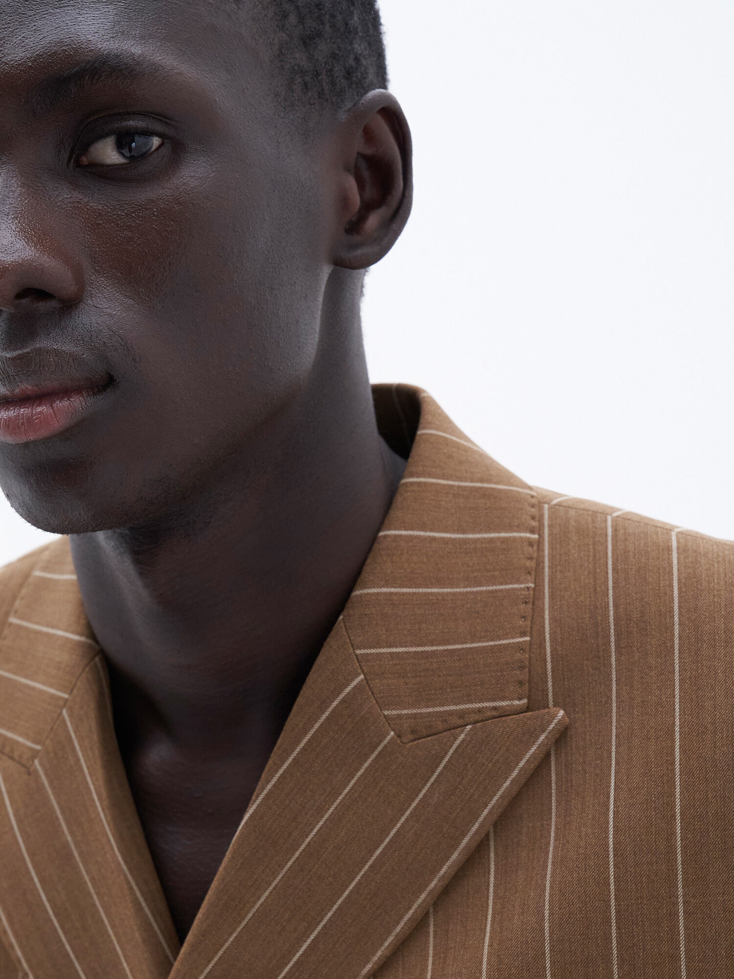 Double Breasted Pinstripe Blazer