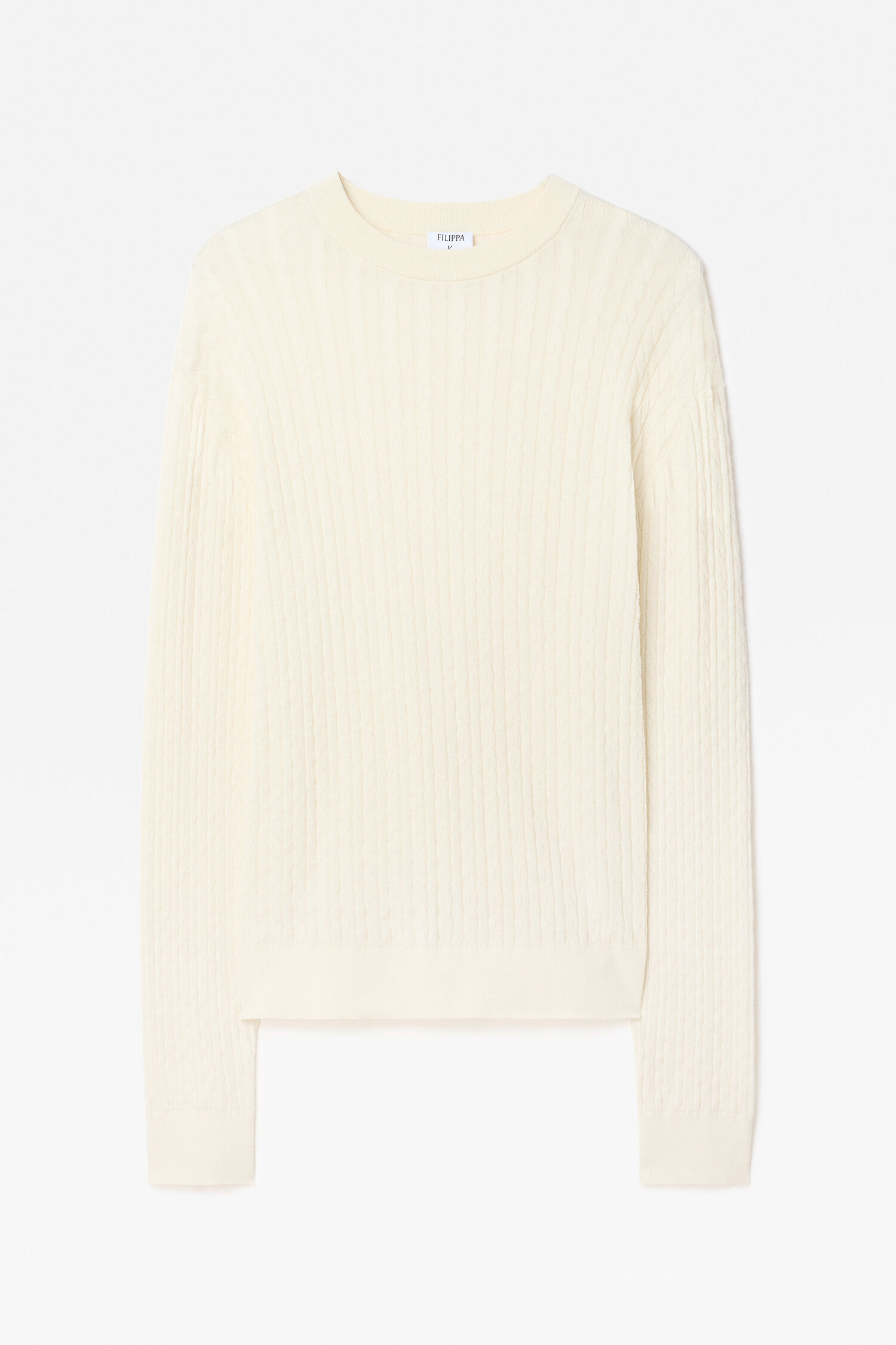 Braided Cotton Silk Sweater