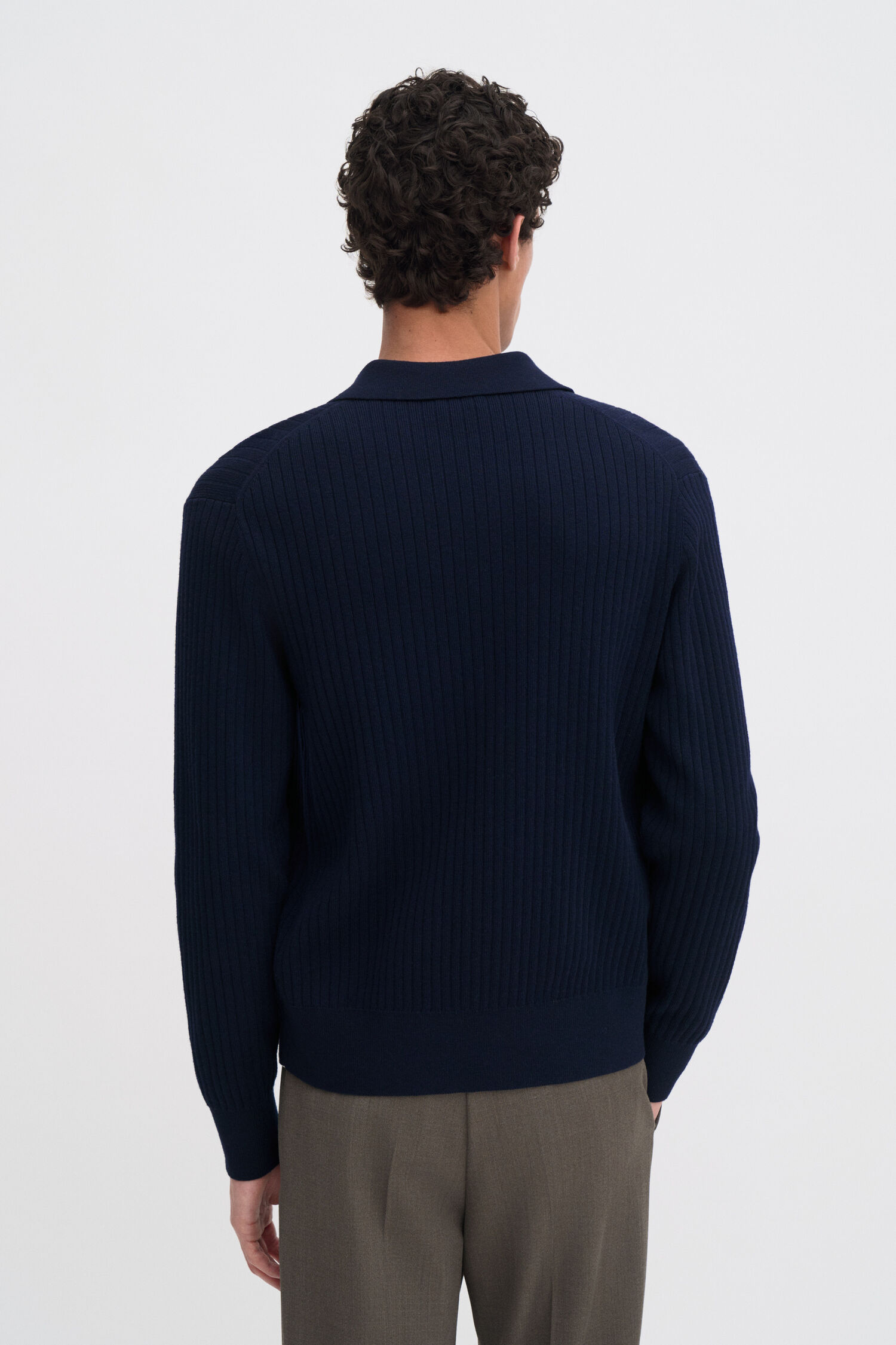 Cotton Merino Knit Shirt
