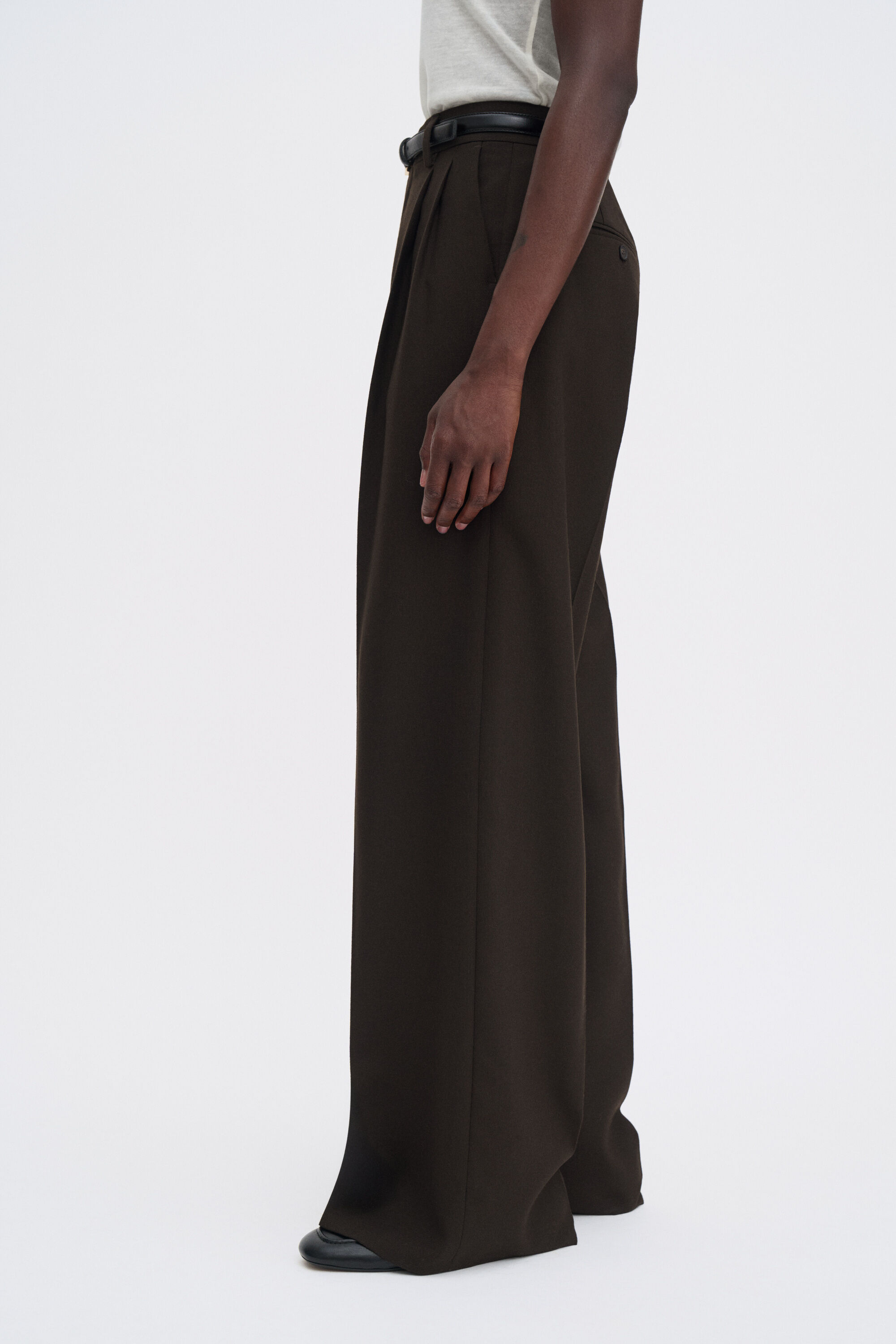 パンツ FILIPPA K DARCEY WOOL TROUSERS (29582 9719 DARK CHOCOLATE) Darcey Wool Trousers - Dark Chocolate | Filippa K