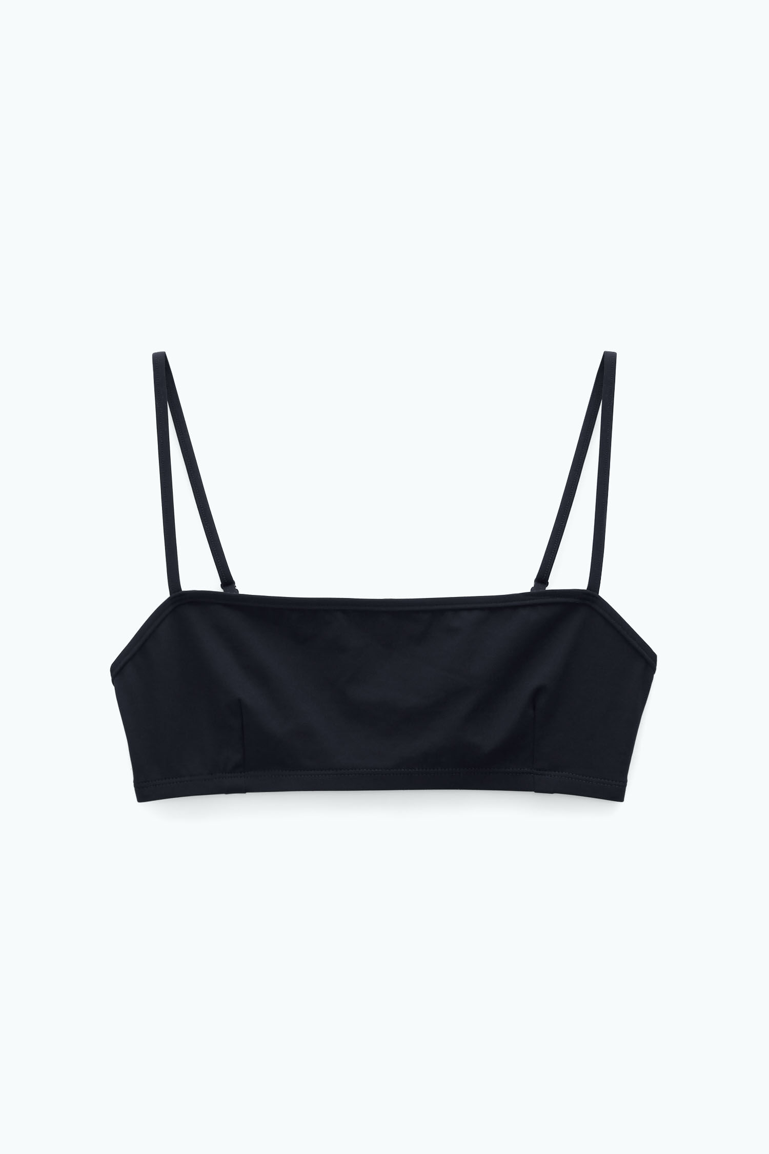 one strap black bikini top