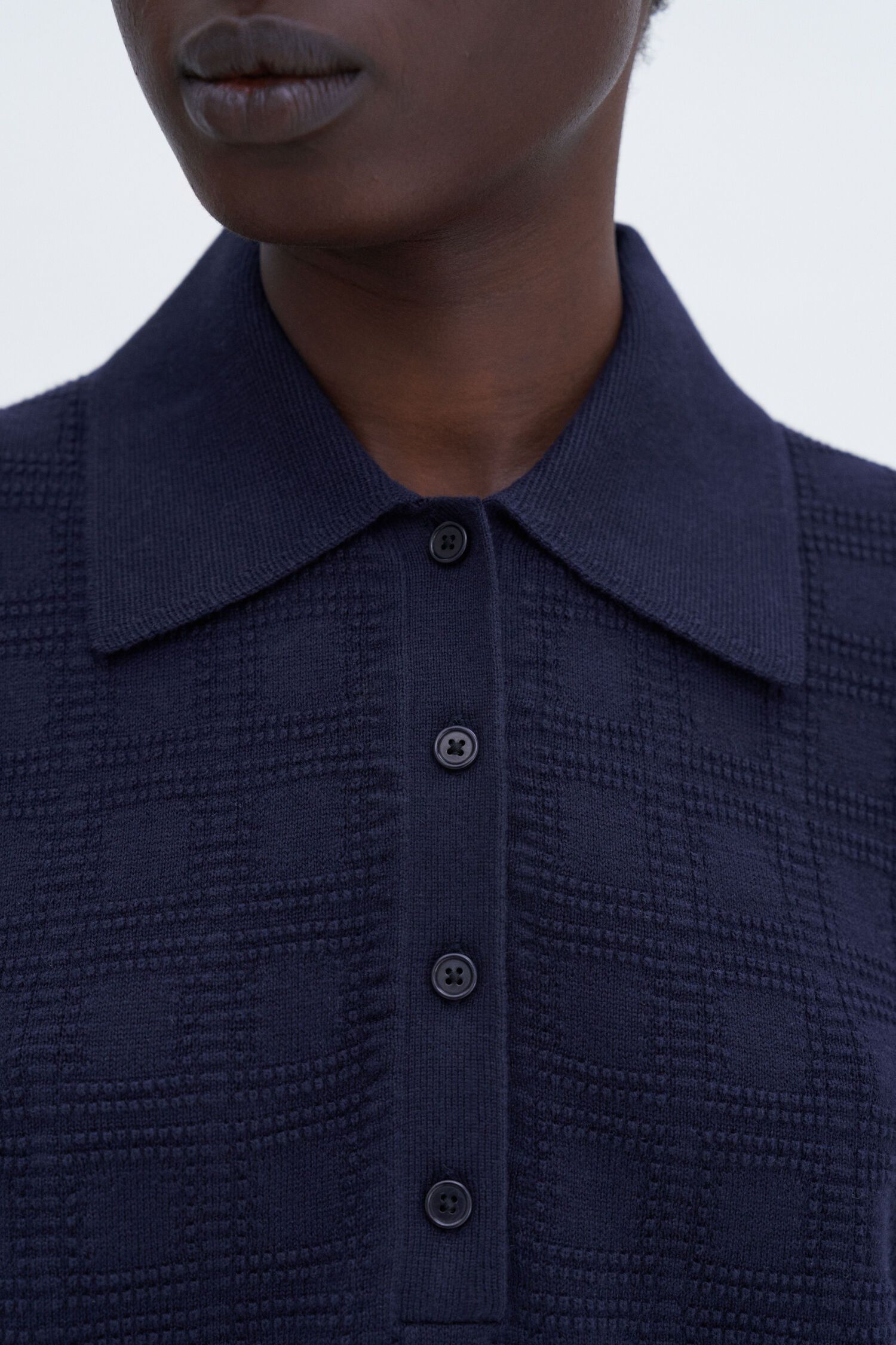 Square Knit Polo