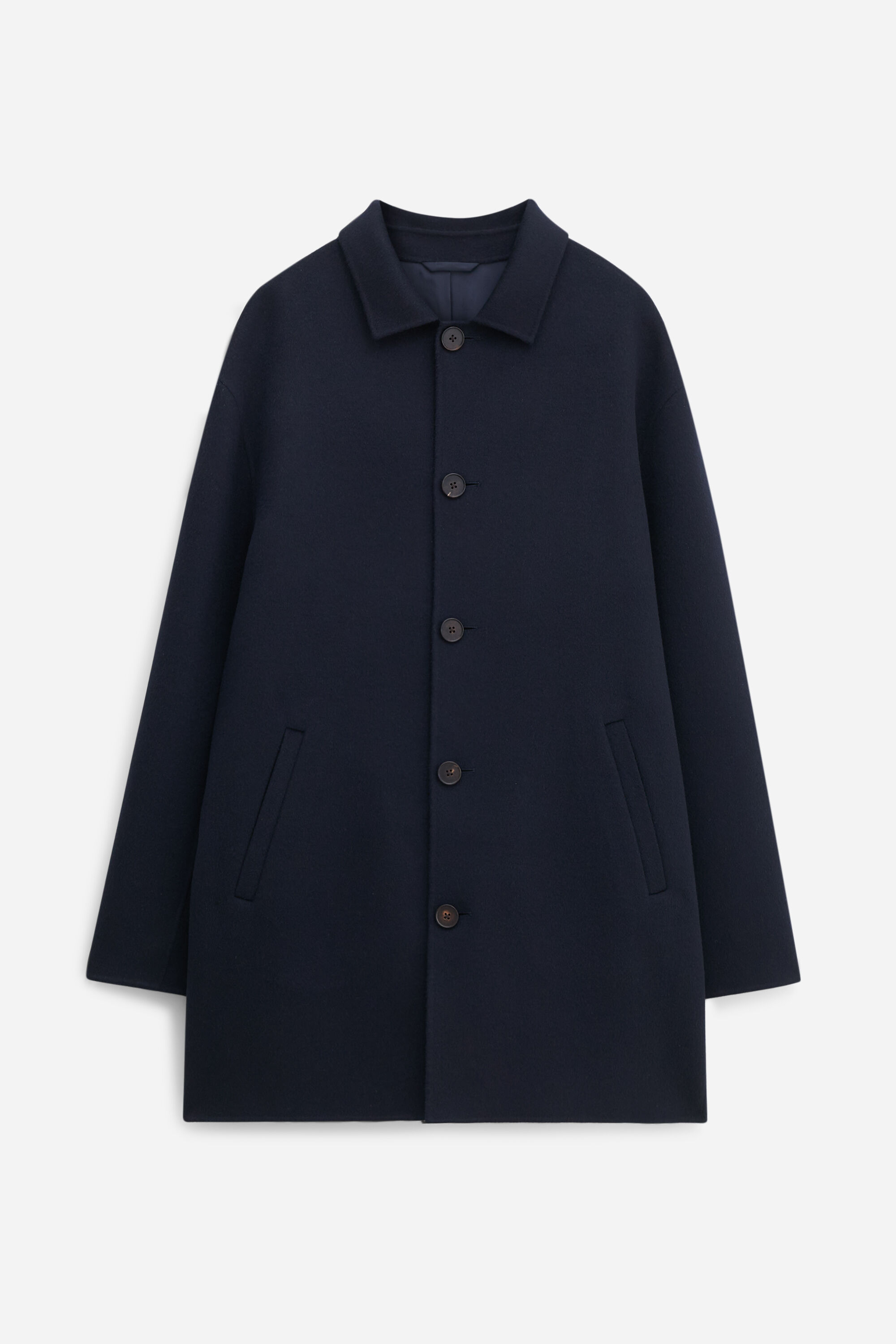 James Doublé Overcoat - Navy | FILIPPA K