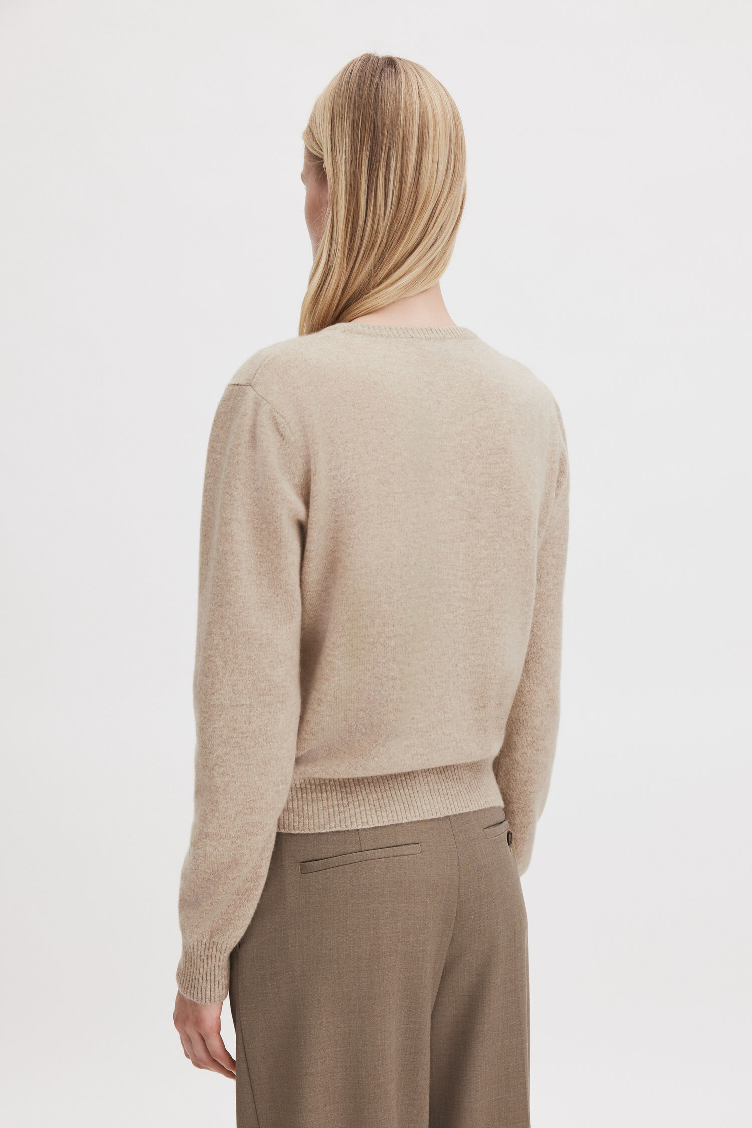 Cashmere Crewneck Cardigan