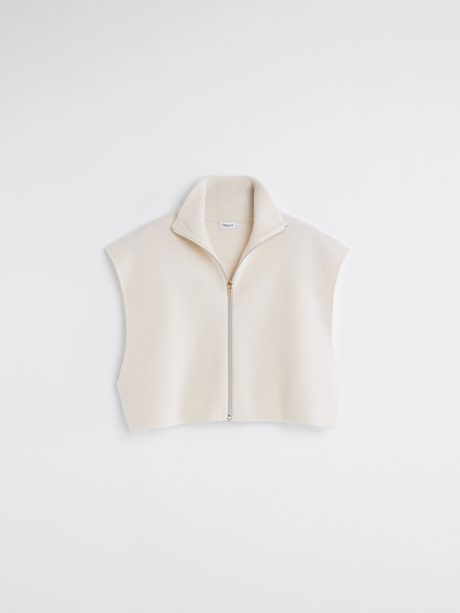 Sleeveless Cashmere Cardigan