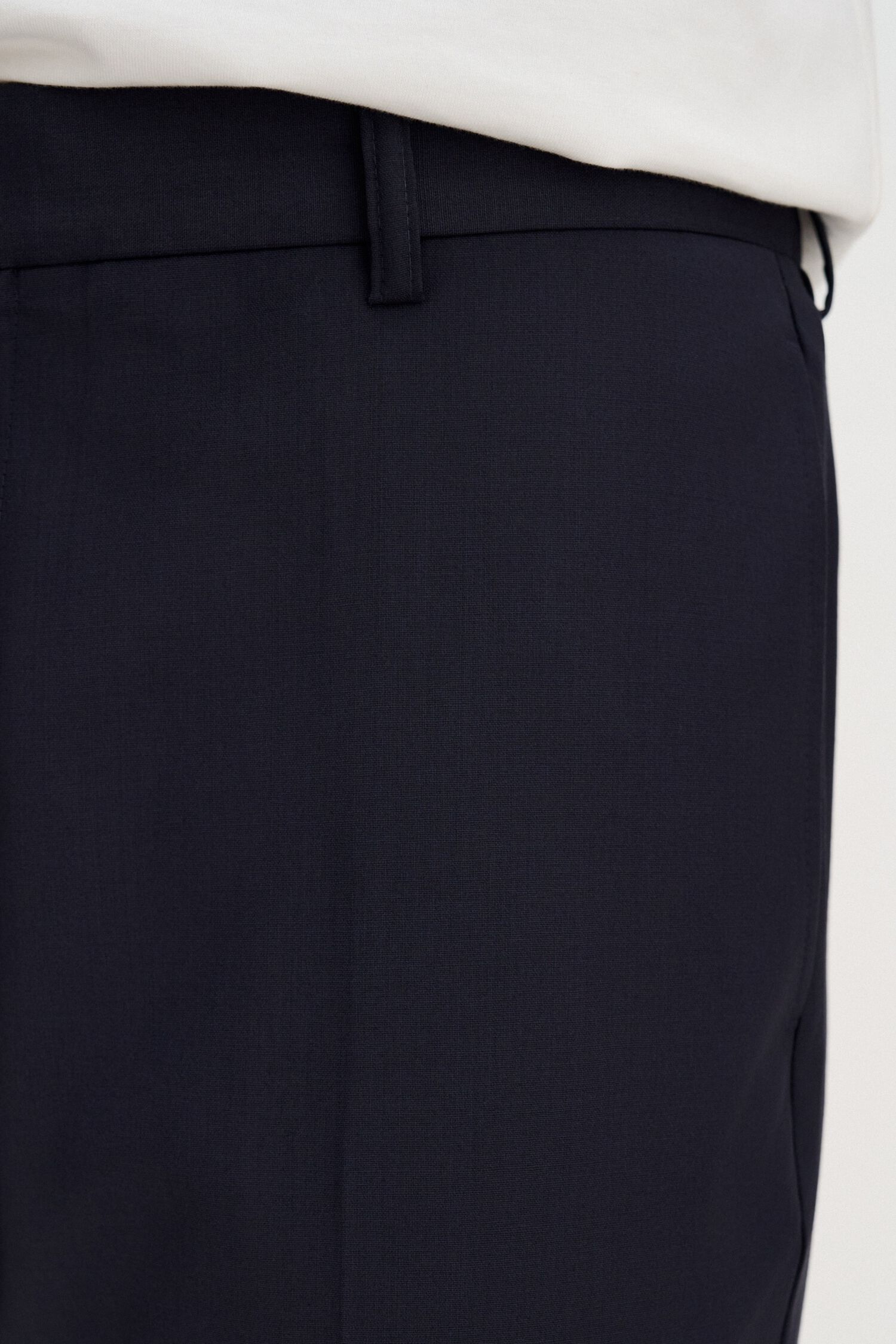 Slim Tapered Wool Trousers
